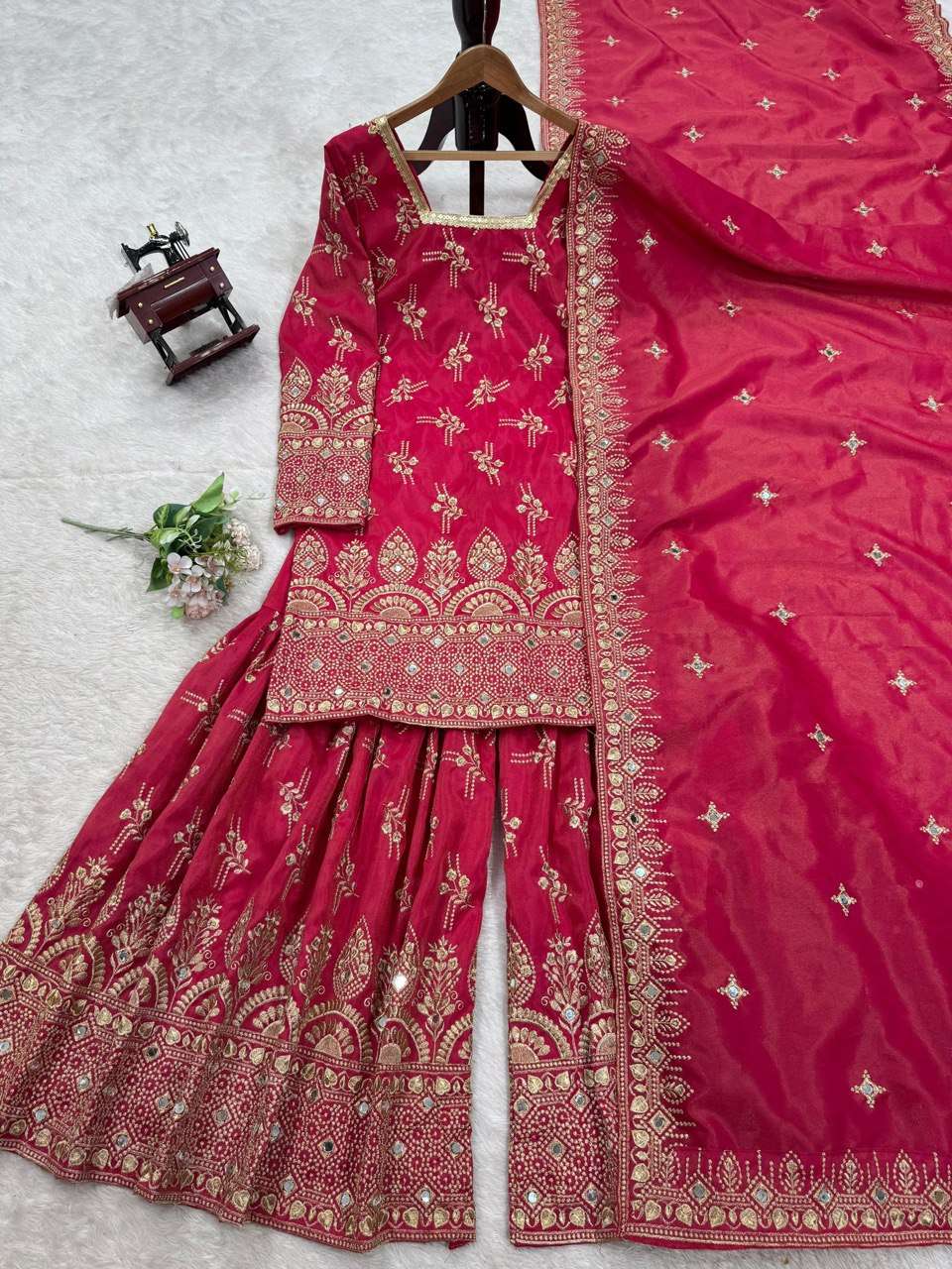 RTC 5828 SILK DESIGNER HEAVY PARTY WEAR SHARARA SUIT