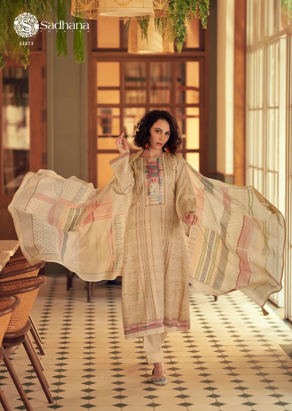 SADHANA FASHION GULFIDAN JAM COTTON DIGITAL PRINTS WITH FANCY WORKS SUIT