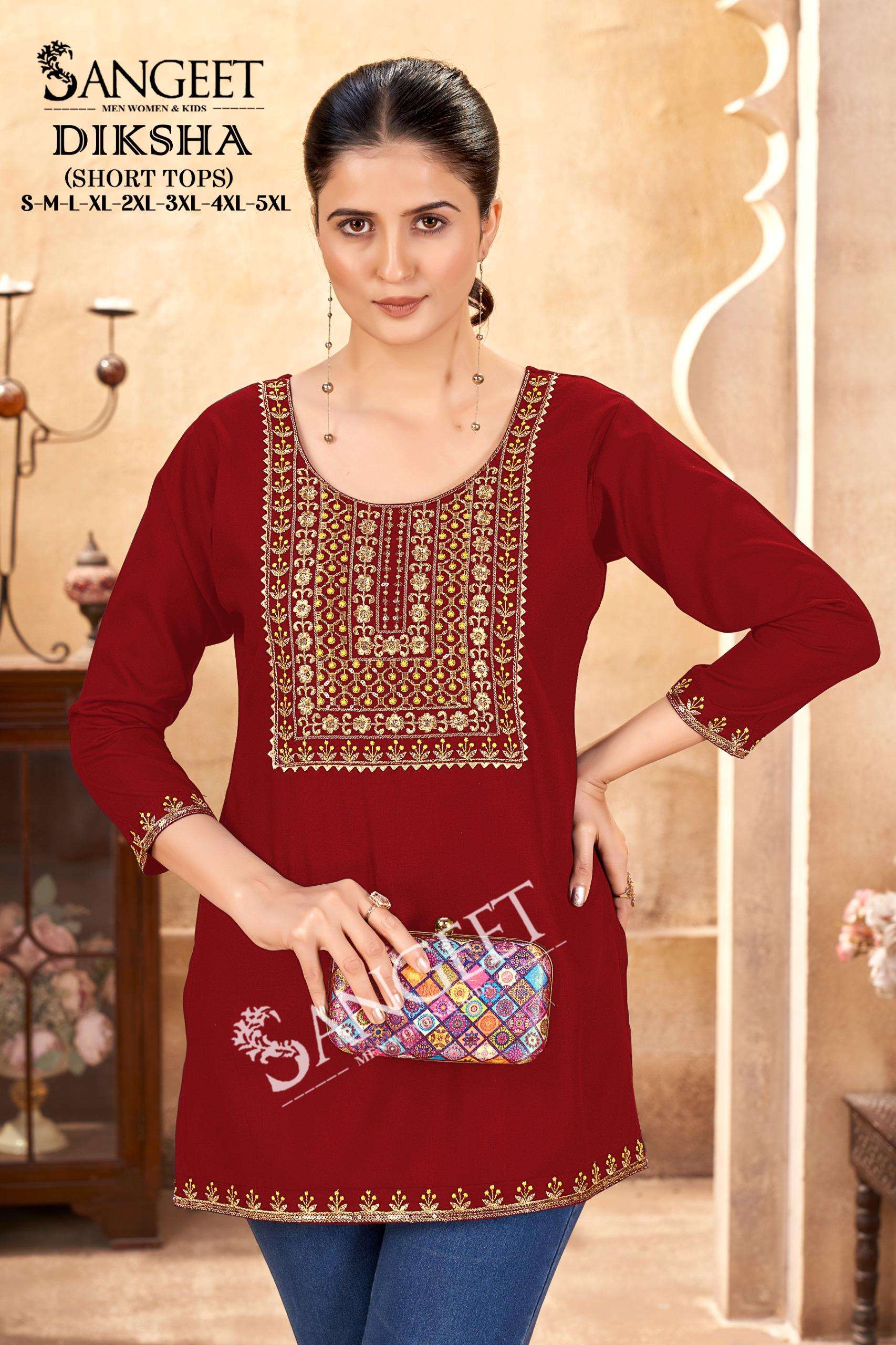 SANGEET DIKSHA RAYON FANCY WEAR TUNIC 