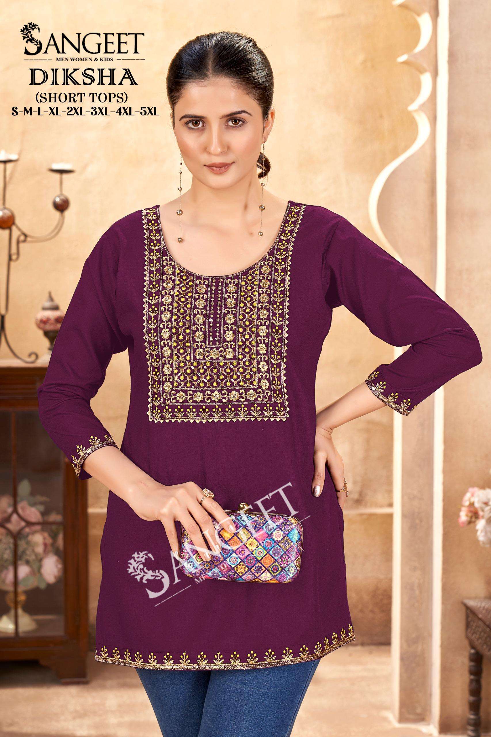 SANGEET DIKSHA RAYON FANCY WEAR TUNIC 