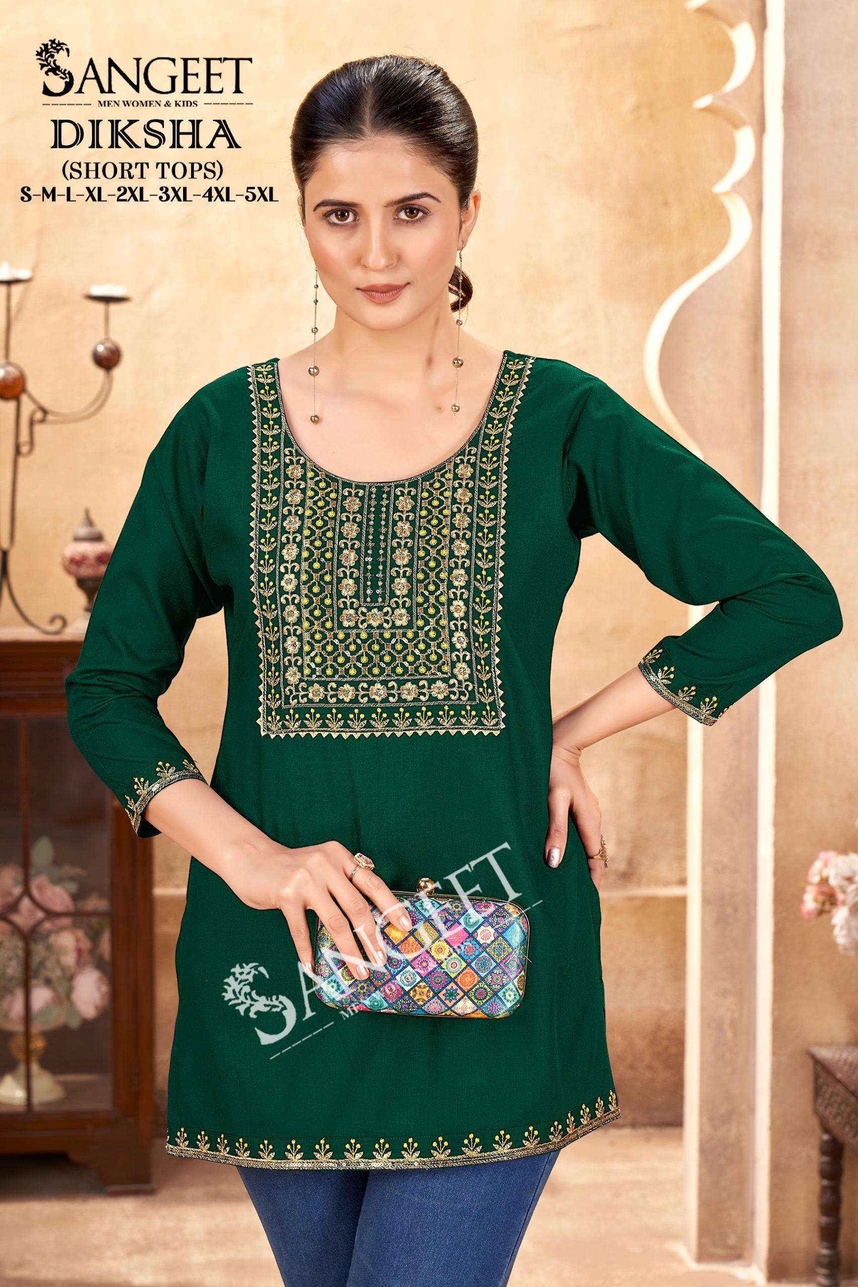 SANGEET DIKSHA RAYON FANCY WEAR TUNIC 