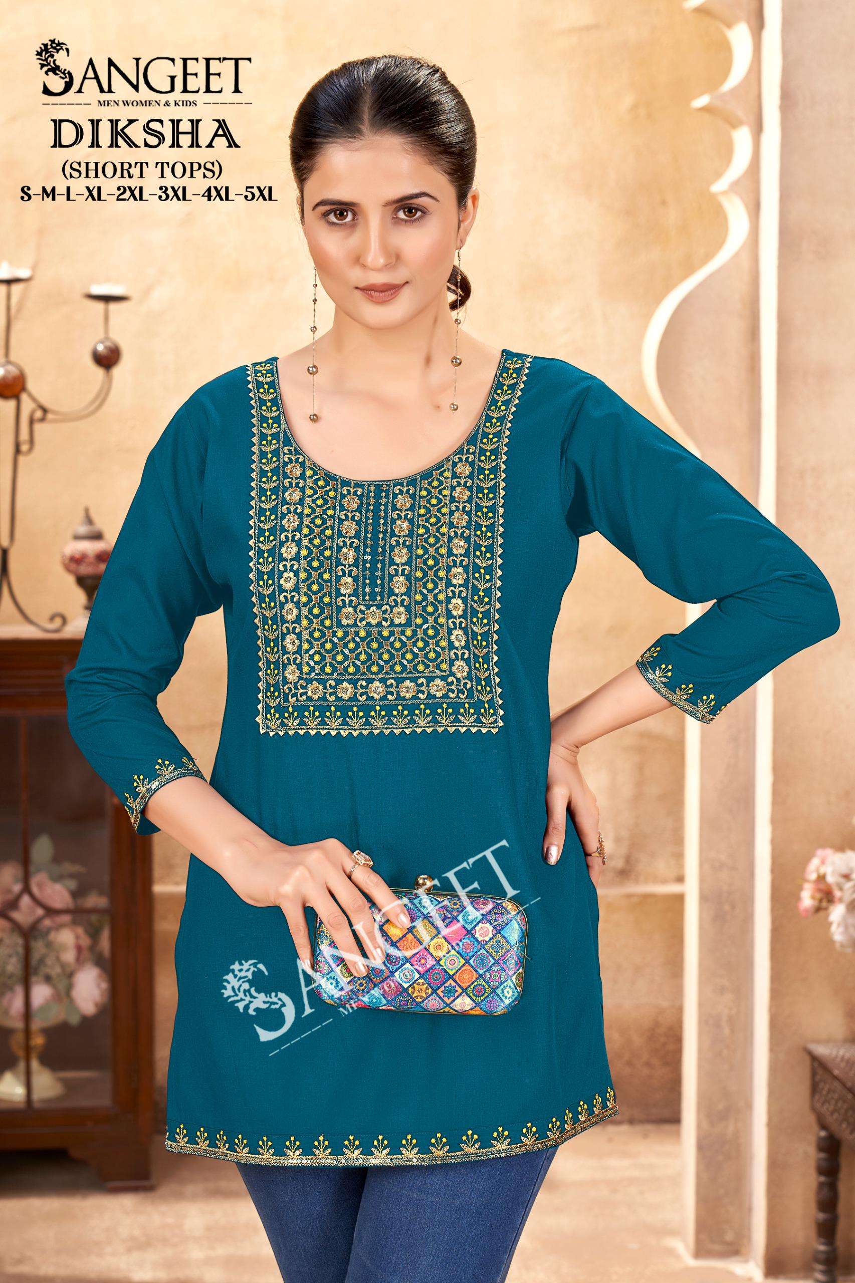 SANGEET DIKSHA RAYON FANCY WEAR TUNIC 