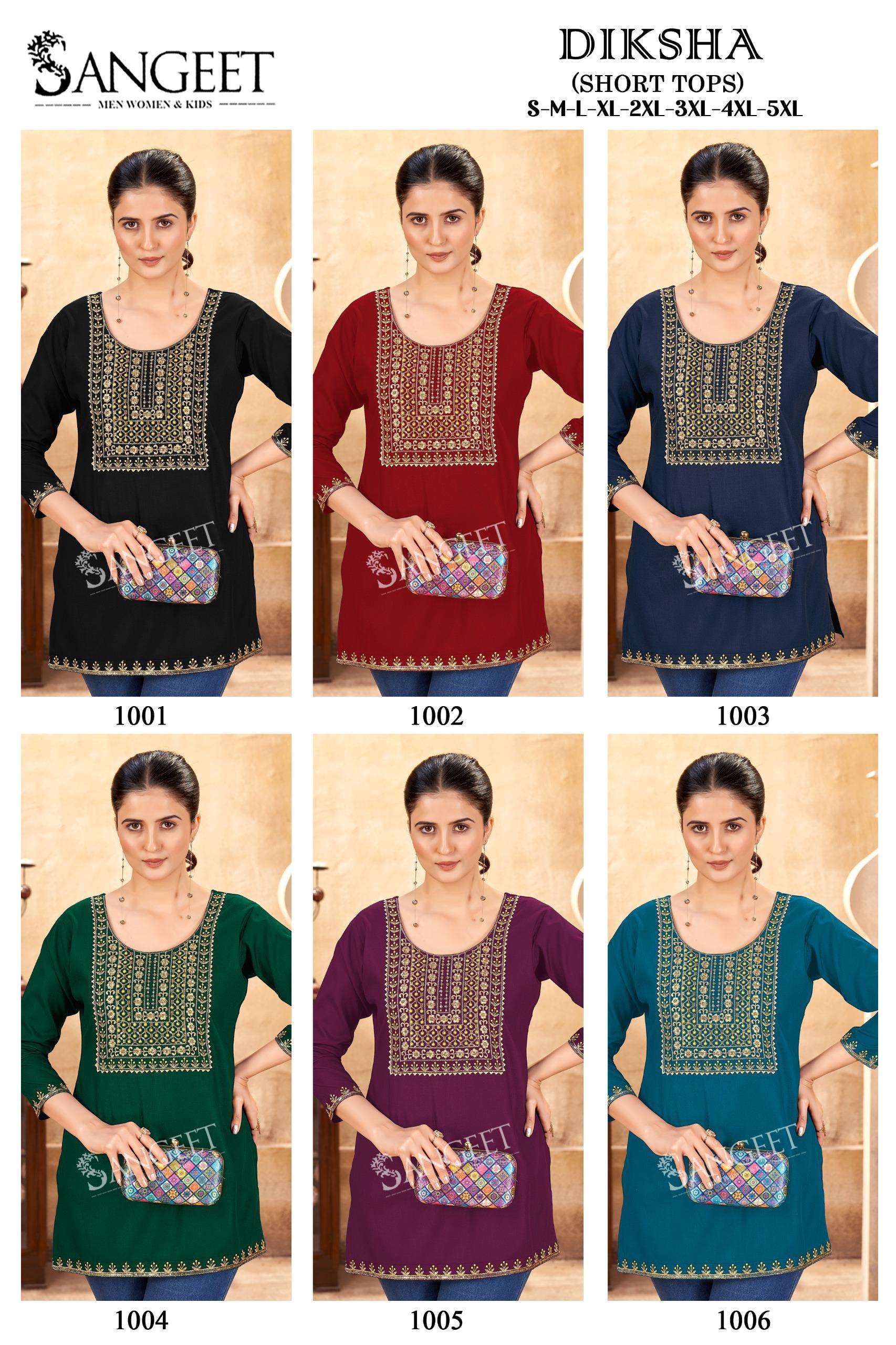 SANGEET DIKSHA RAYON FANCY WEAR TUNIC 