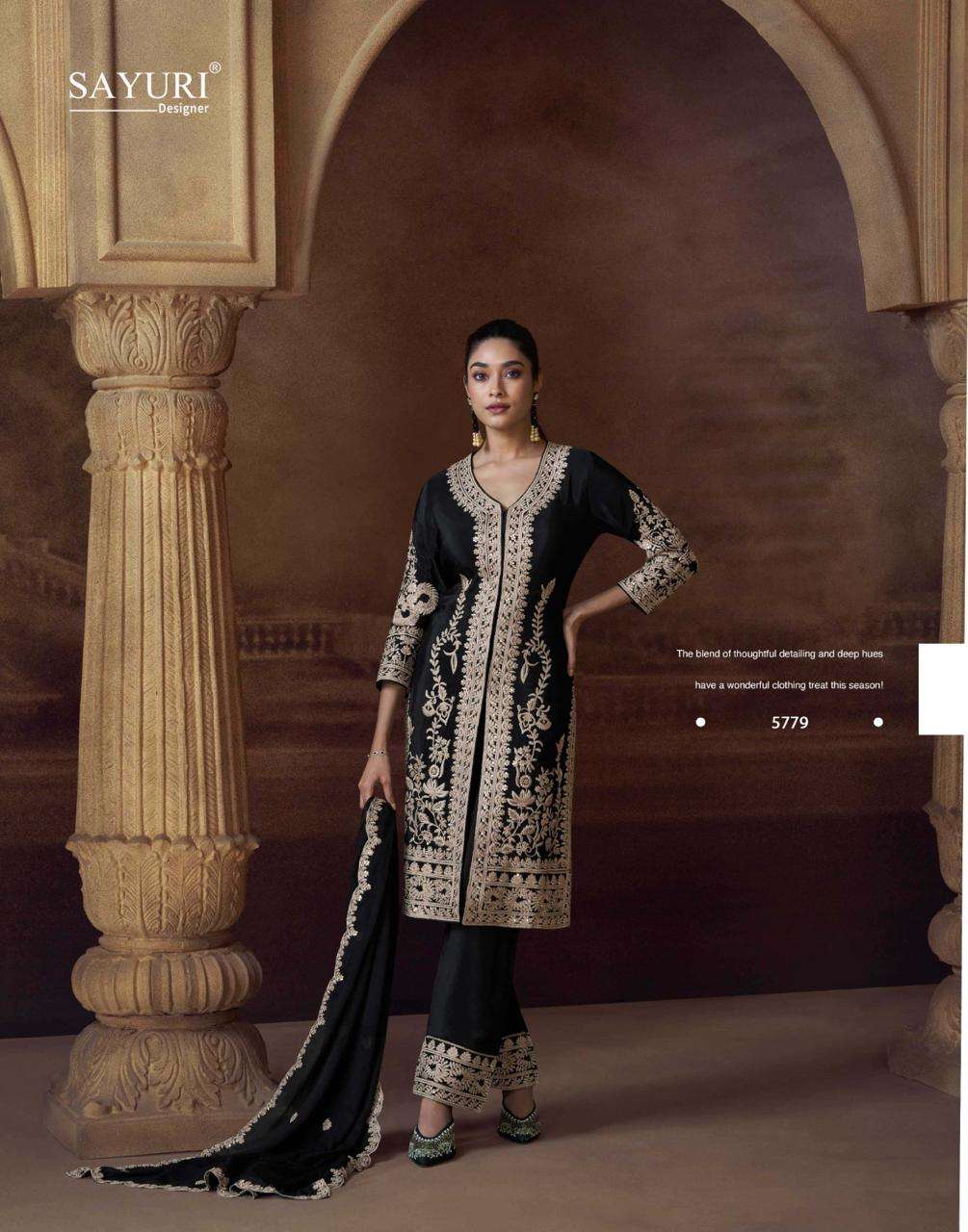 SAYURI DESIGNER ALEMZEB SILK HEAVY BEAUTIFUL LOOK DESIGNER FESTIVE WEAR SUIT