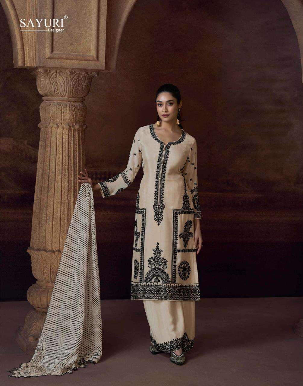 SAYURI DESIGNER ALEMZEB SILK HEAVY BEAUTIFUL LOOK DESIGNER FESTIVE WEAR SUIT