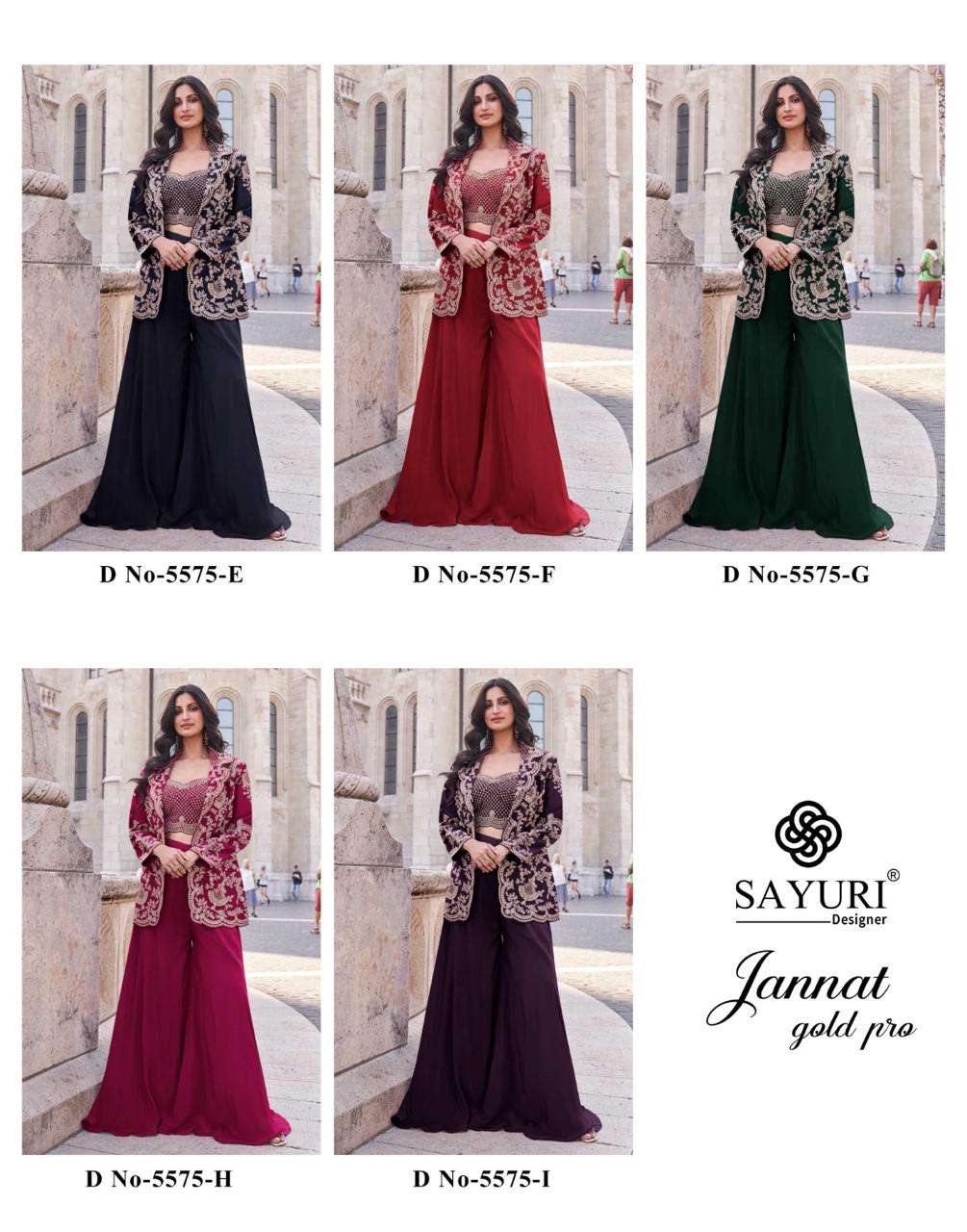 SAYURI DESIGNER JANNAT GOLD PRO HEAVY BEAUTIUL LOOK DESIGNER PARTY WEAR DRESS