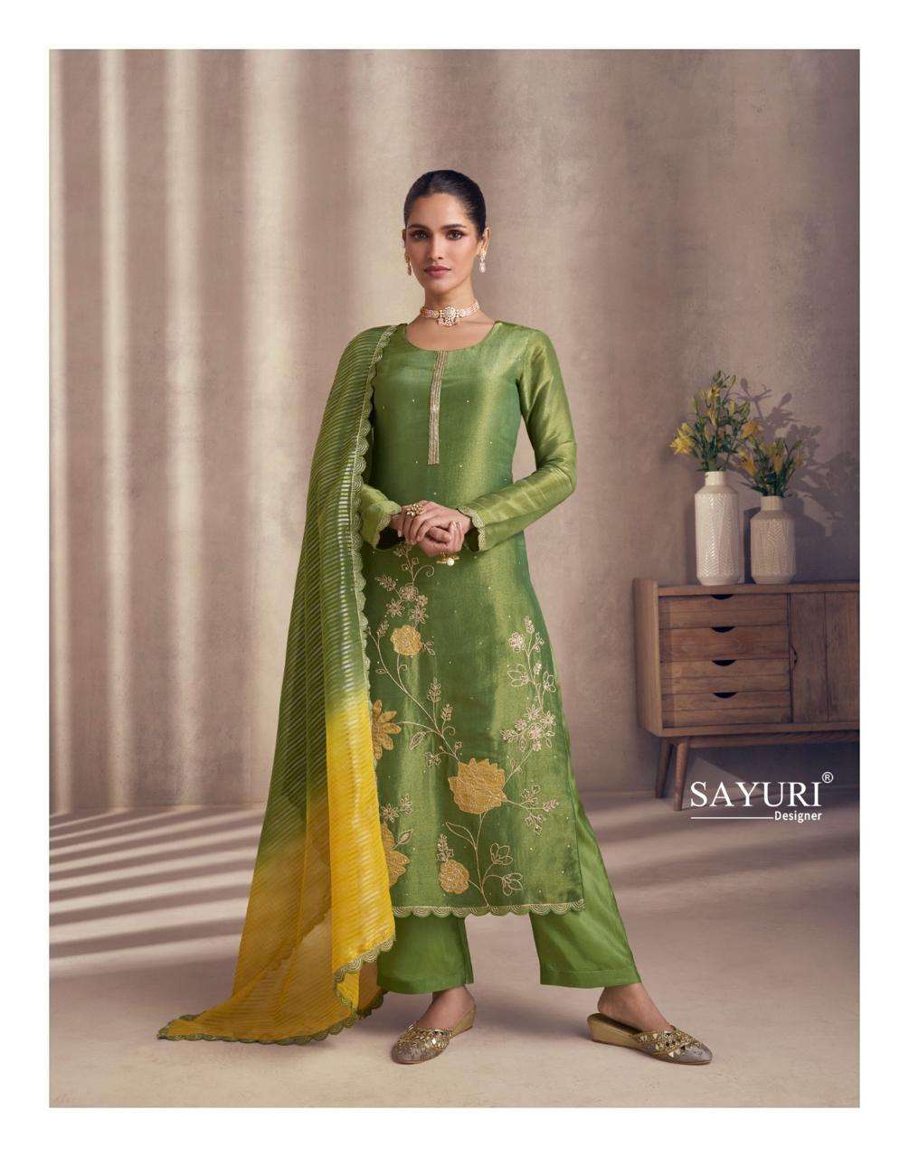 SAYURI DESIGNER NAAZ SIMER SILK DESIGNER TRADITIONAL WEAR SUIT