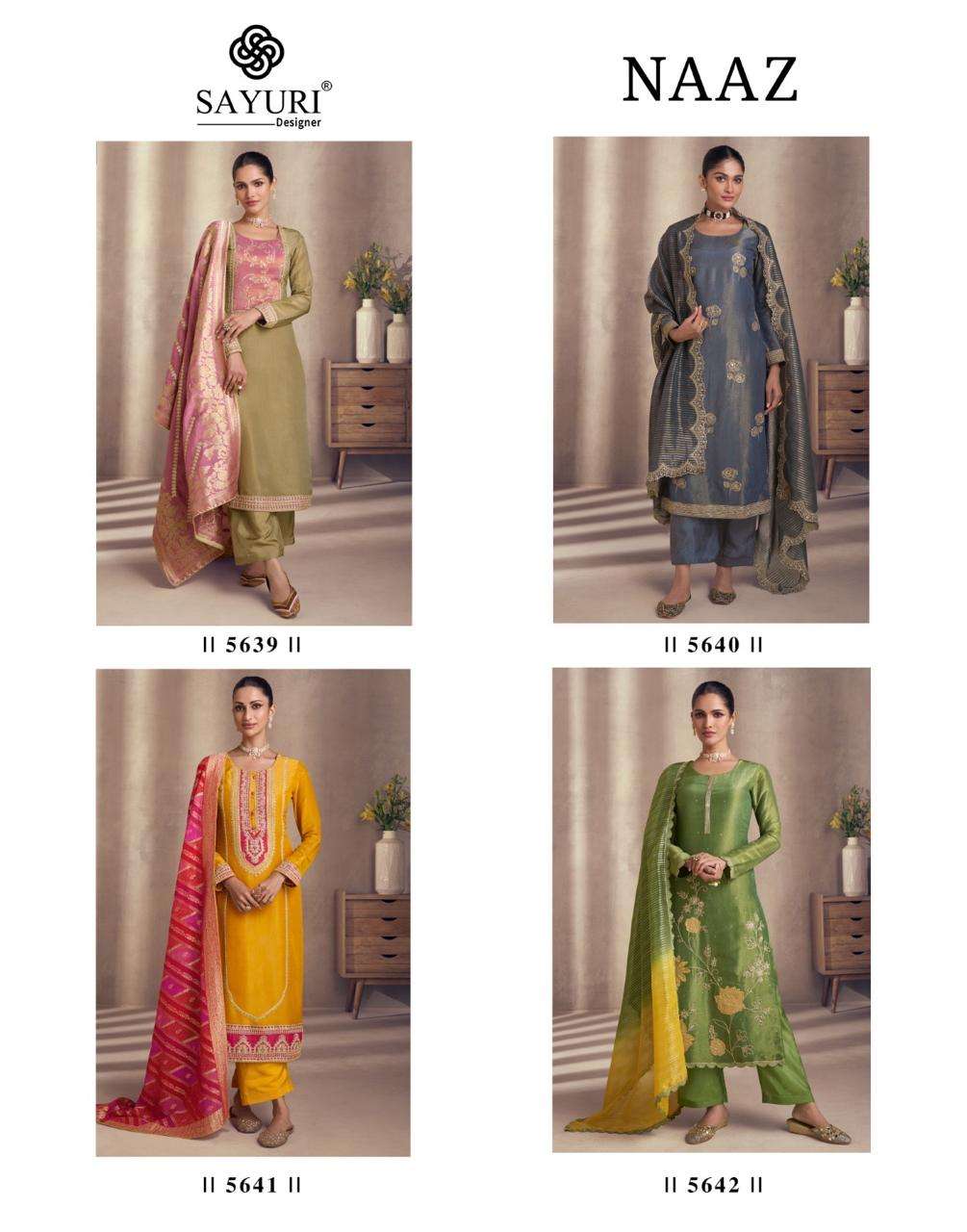 SAYURI DESIGNER NAAZ SIMER SILK DESIGNER TRADITIONAL WEAR SUIT