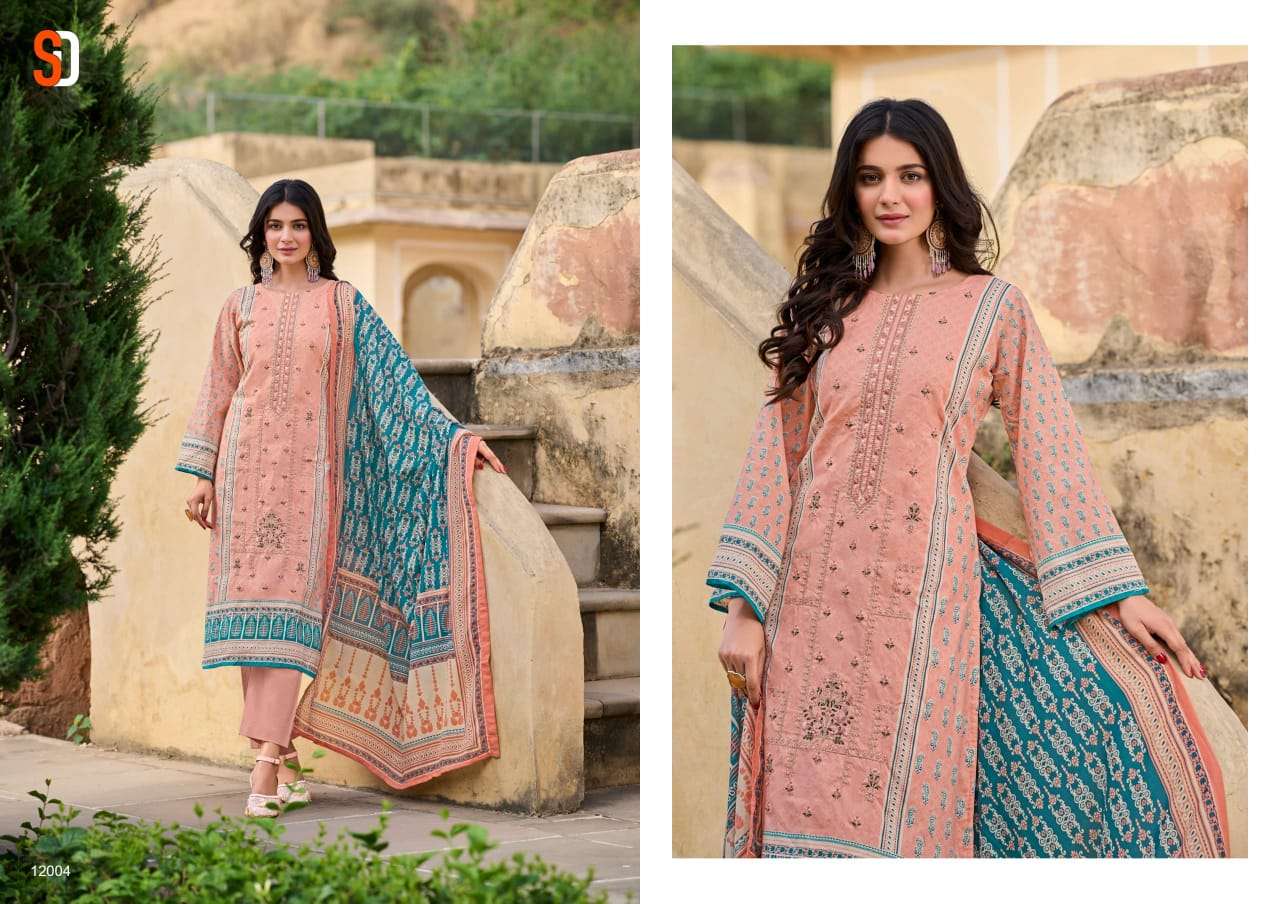 SHARADDHA DESIGNER BIN SAEED LAWN COLLECTION VOL 12 COTTON SUIT