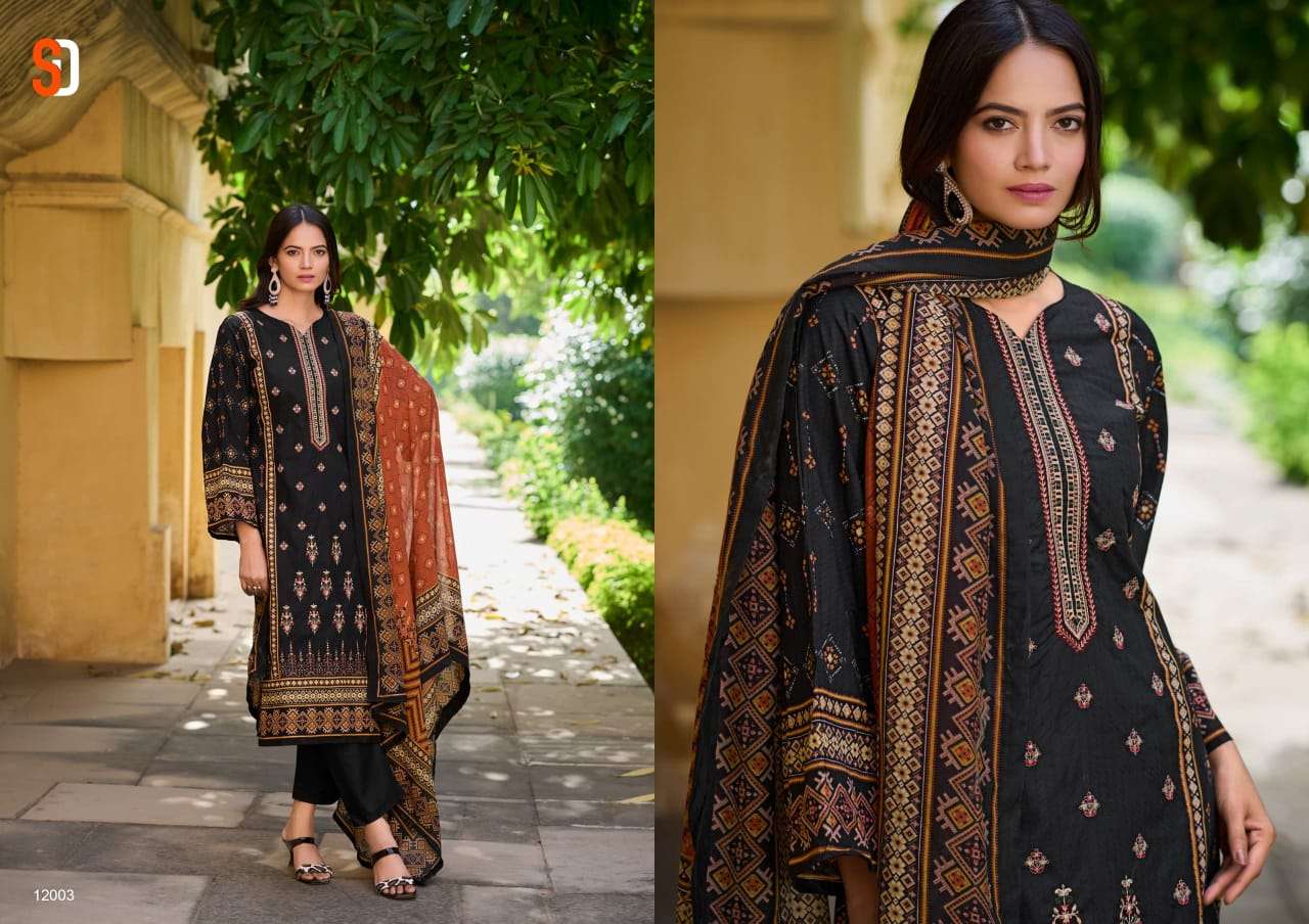 SHARADDHA DESIGNER BIN SAEED LAWN COLLECTION VOL 12 COTTON SUIT