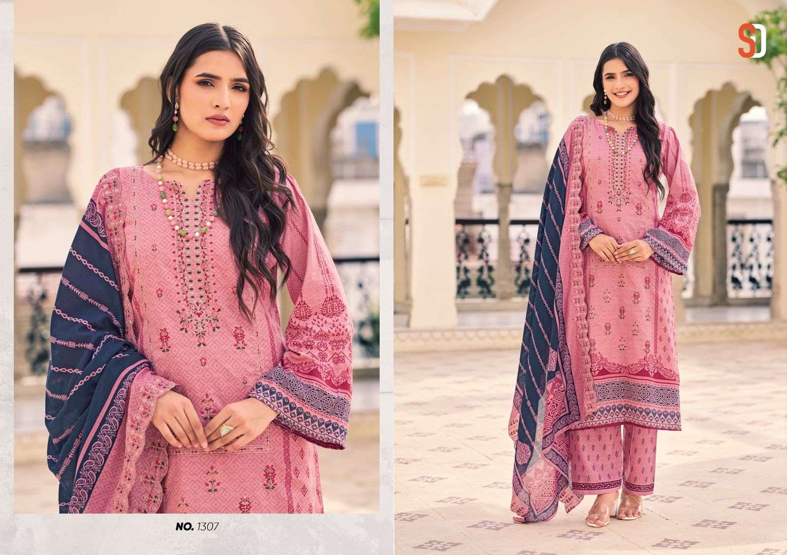 SHARADDHA DESIGNER BIN SAEED LAWN COLLECTION VOL 13 COTTON SUIT