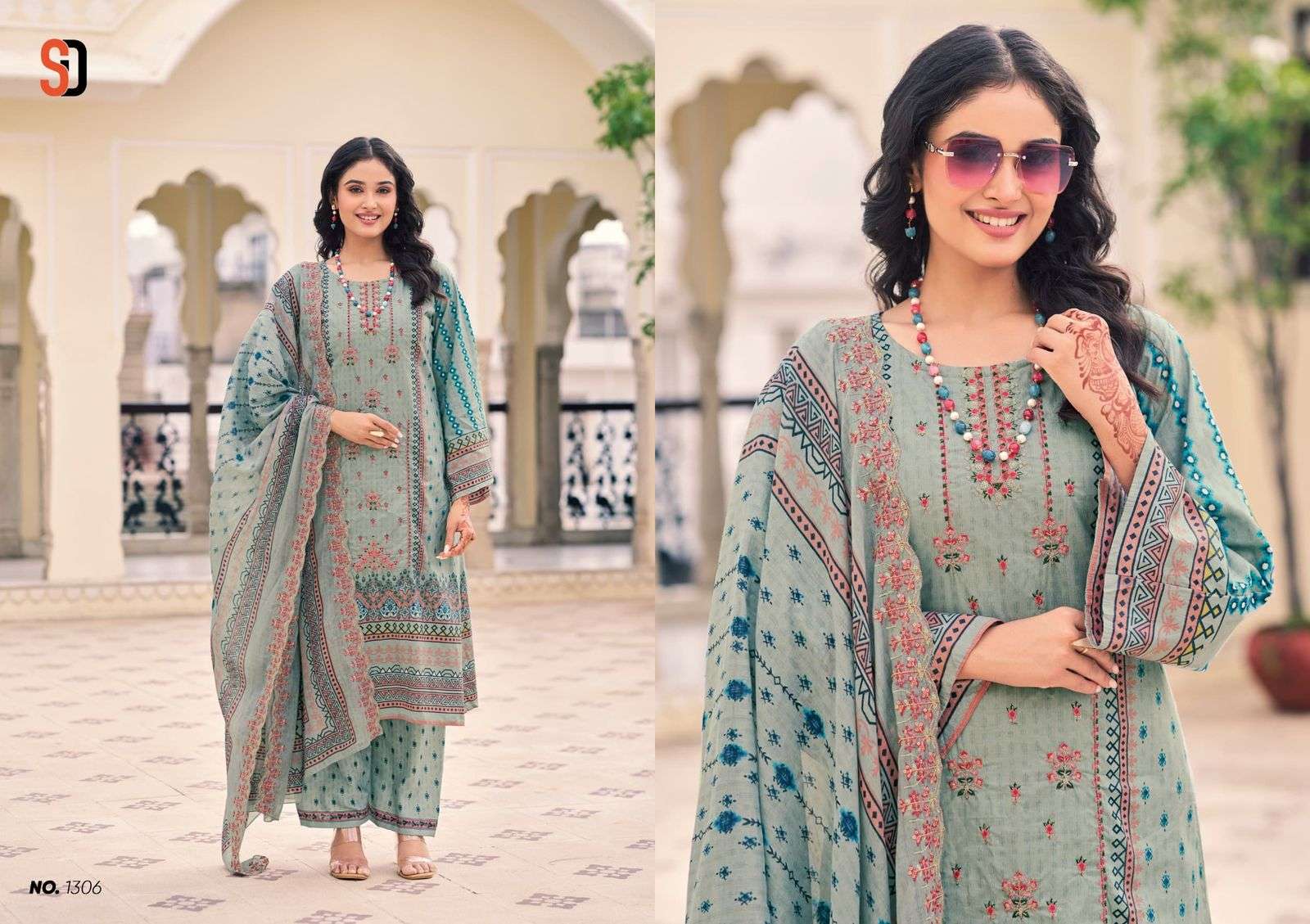 SHARADDHA DESIGNER BIN SAEED LAWN COLLECTION VOL 13 COTTON SUIT
