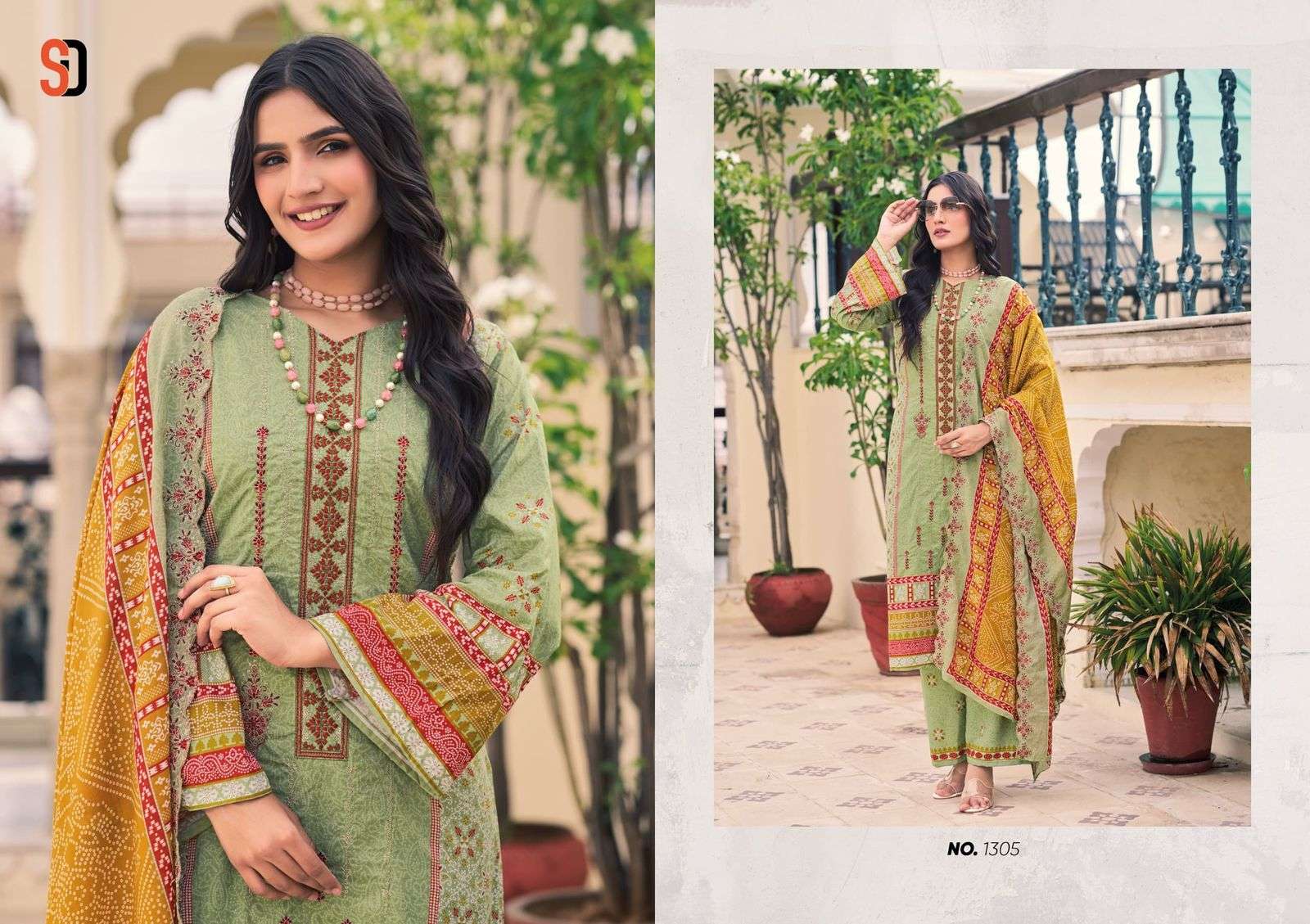 SHARADDHA DESIGNER BIN SAEED LAWN COLLECTION VOL 13 COTTON SUIT