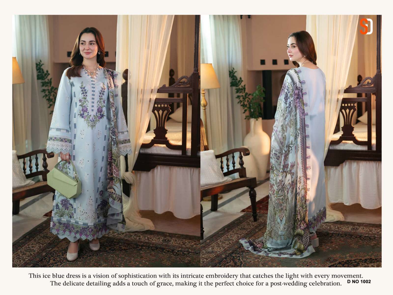 SHRADDHA DESIGNER OMBRE COTTON EMBROIDERY WORKS PAKISTANI SUIT