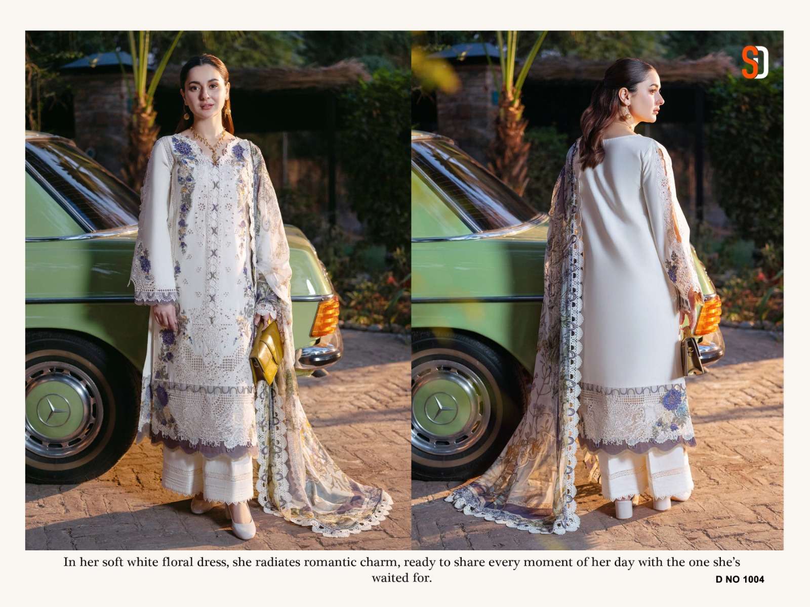 SHRADDHA DESIGNER OMBRE COTTON EMBROIDERY WORKS PAKISTANI SUIT