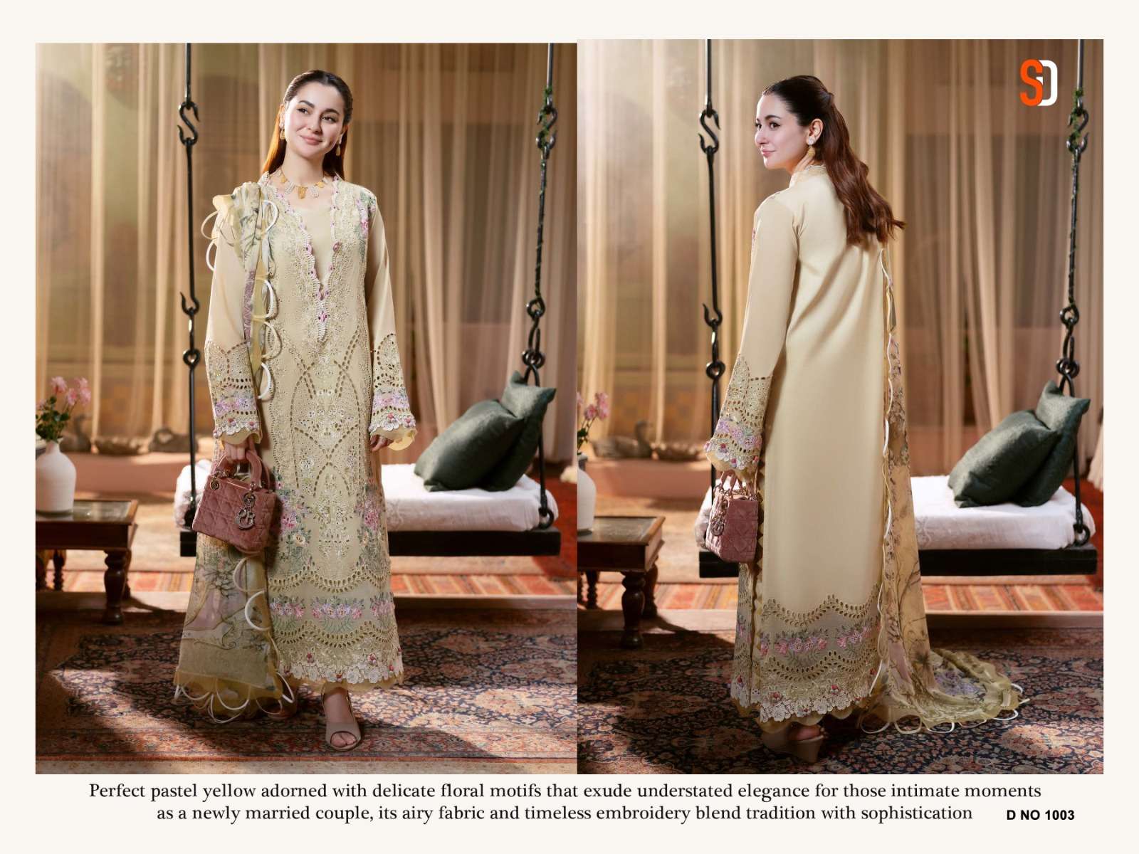 SHRADDHA DESIGNER OMBRE COTTON EMBROIDERY WORKS PAKISTANI SUIT