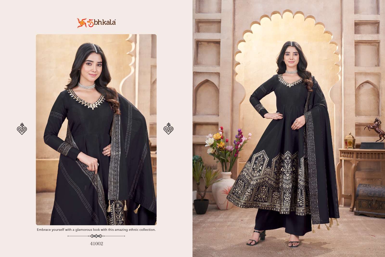 SHUBHKALA FESTIVE FLAIR HEAVY DESIGNER ANARKALI STYLE SUIT
