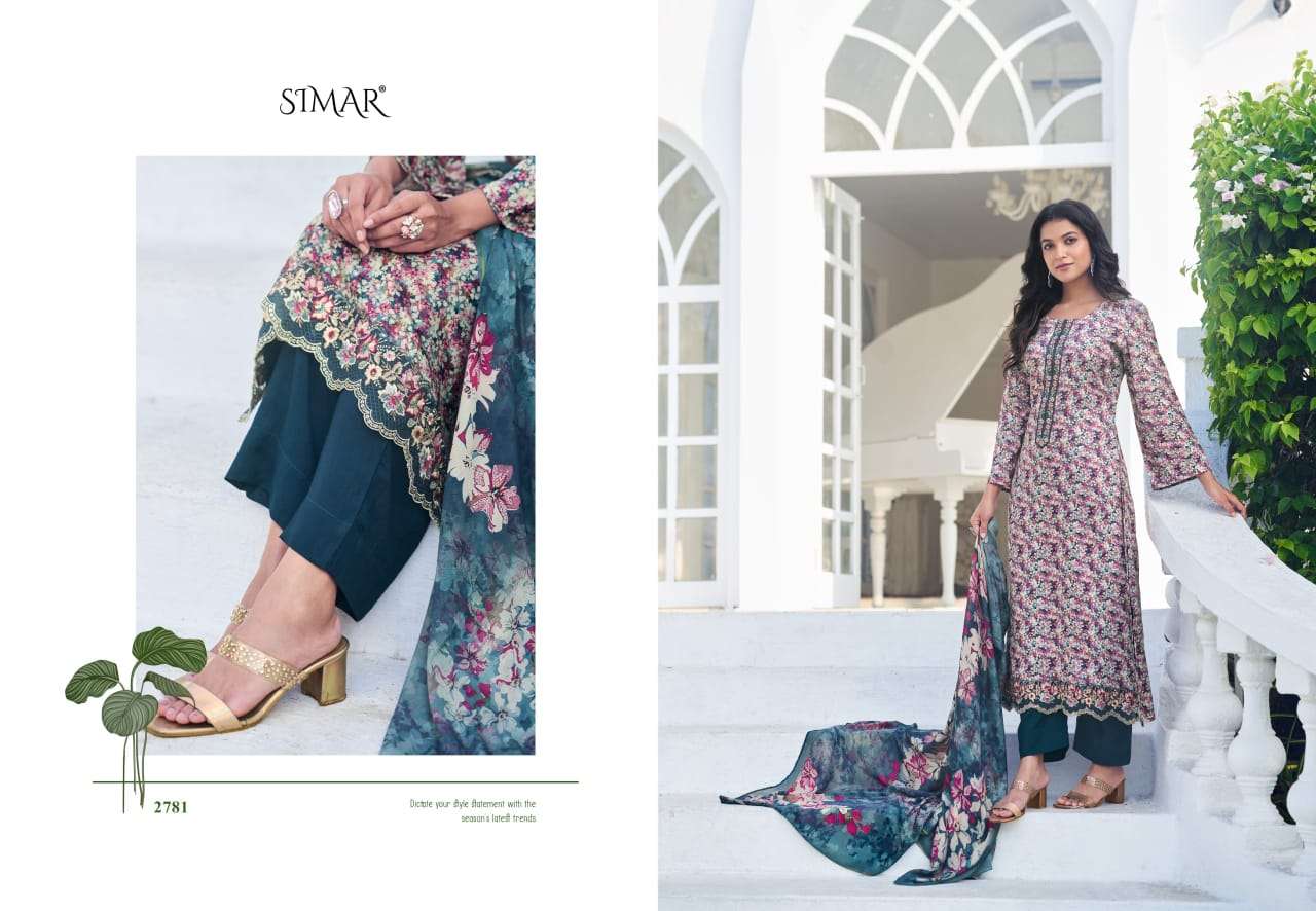 SIMAR HANA JAM COTTON DIGITAL PRINT WITH EMBROIDERY WORK SUIT