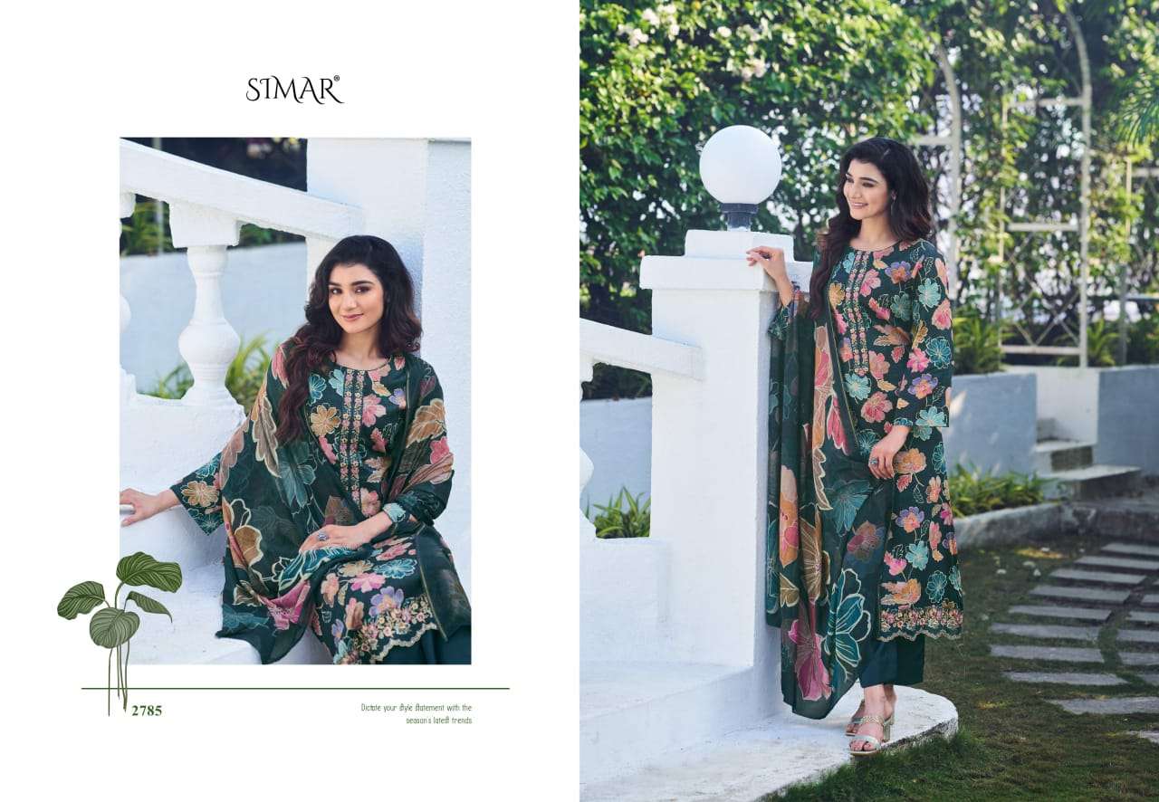 SIMAR HANA JAM COTTON DIGITAL PRINT WITH EMBROIDERY WORK SUIT