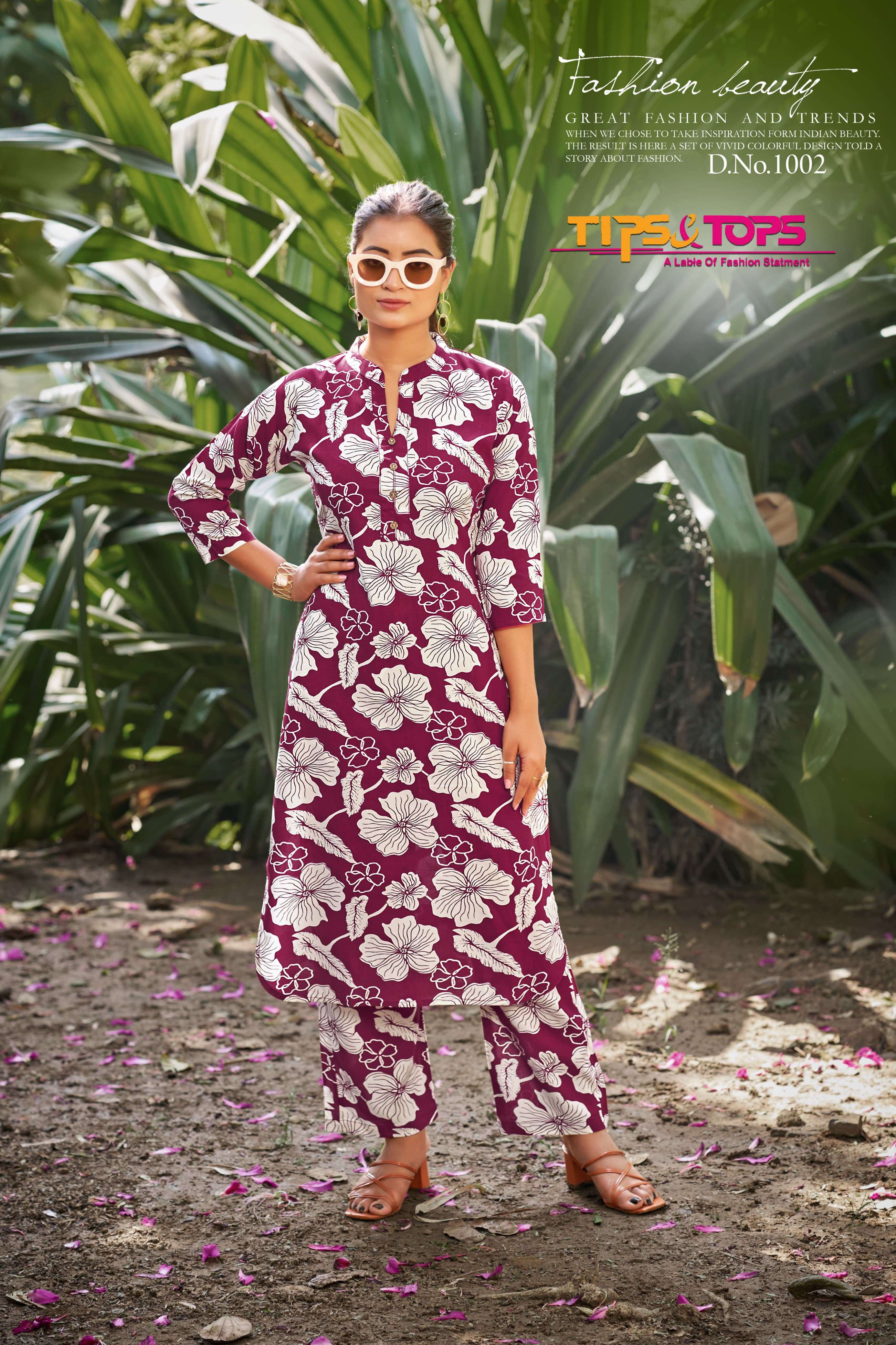 TIPS AND TOPS CINDERELLA VOL 3 RAYON PRINT FANCY CO-ORD SET