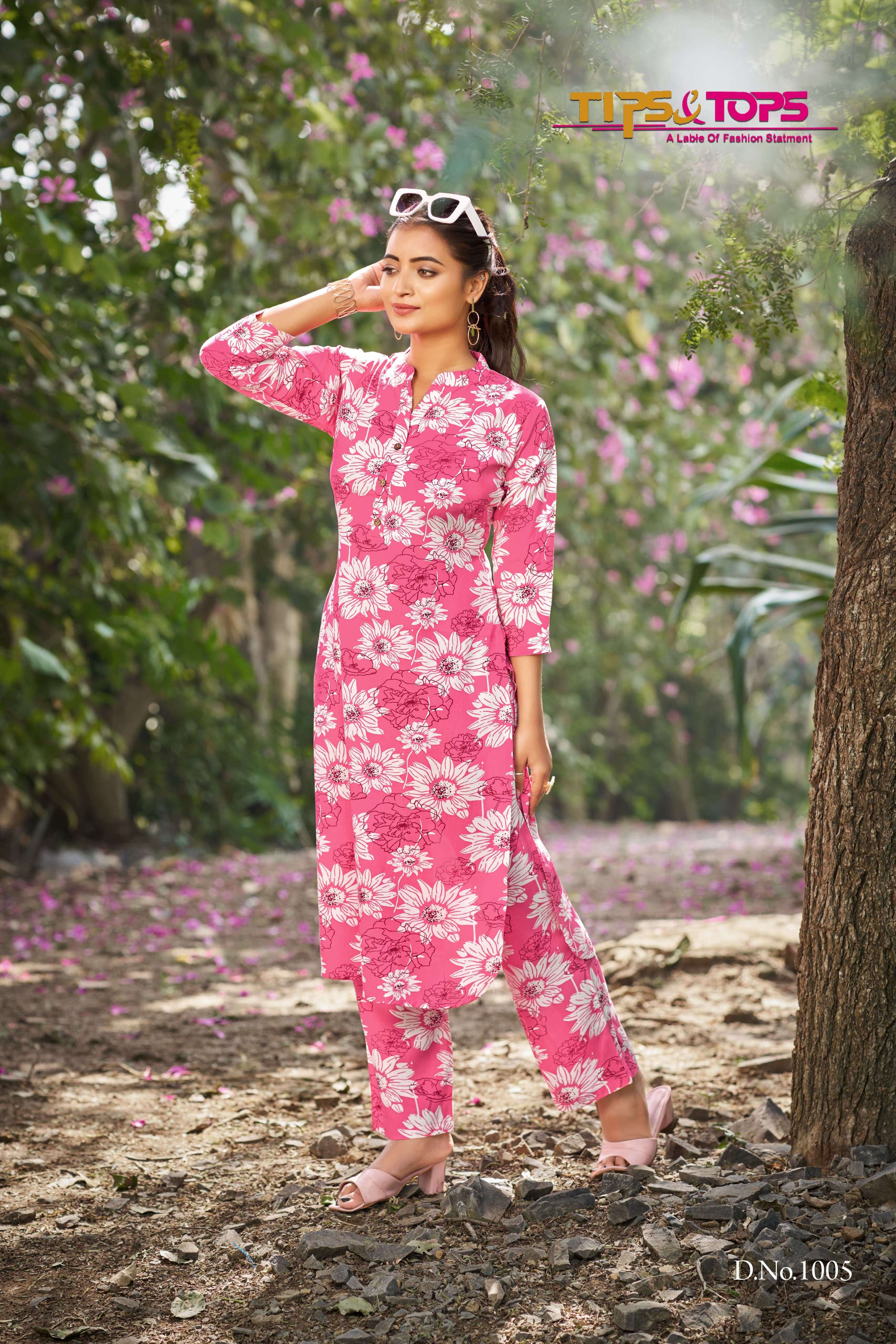 TIPS AND TOPS CINDERELLA VOL 3 RAYON PRINT FANCY CO-ORD SET