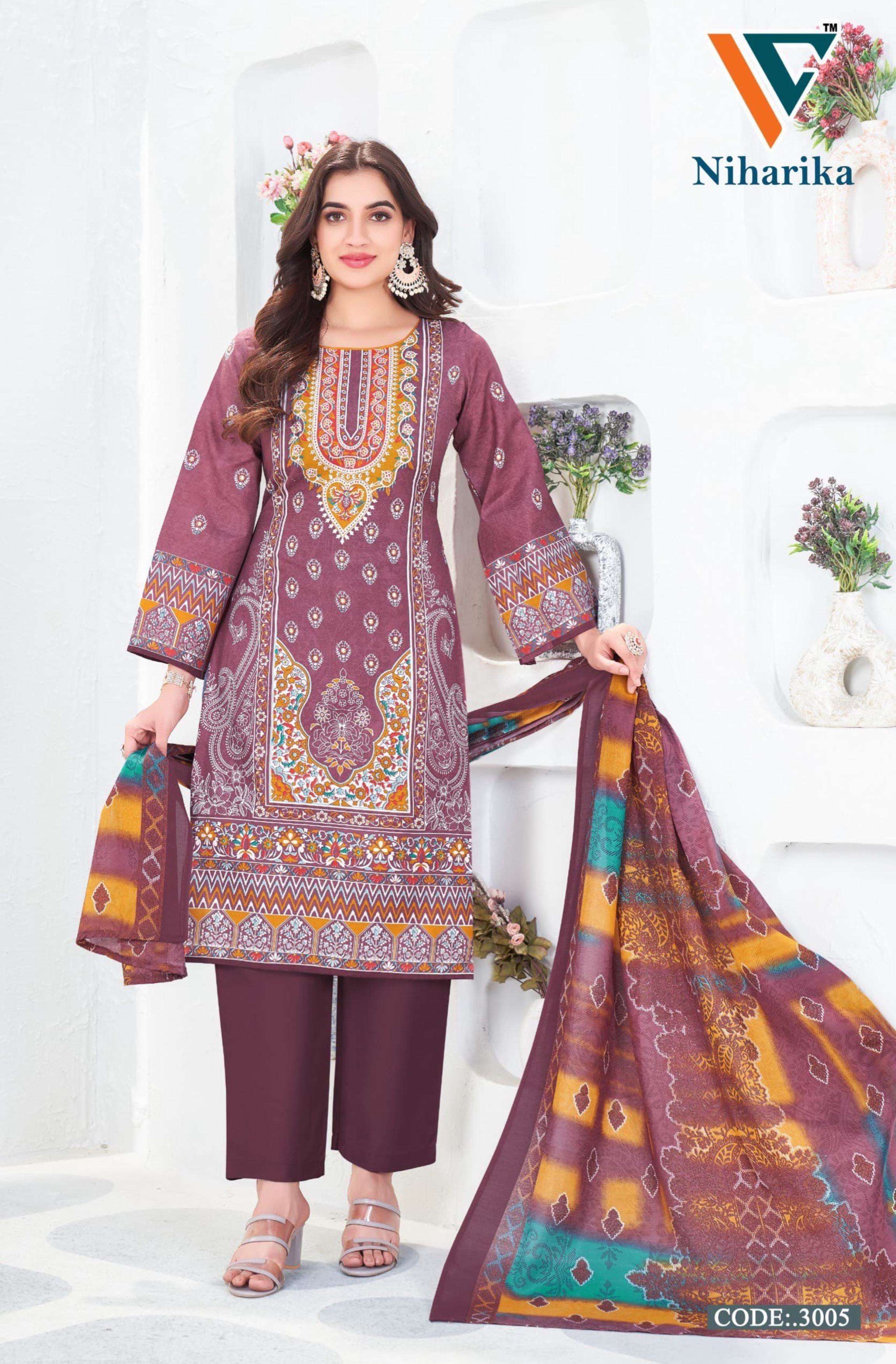 VANDANA‎‎‎‎ CREATION NIHARIKA VOL 3 COTTON DIGITAL PRINTS SALWAR SUIT