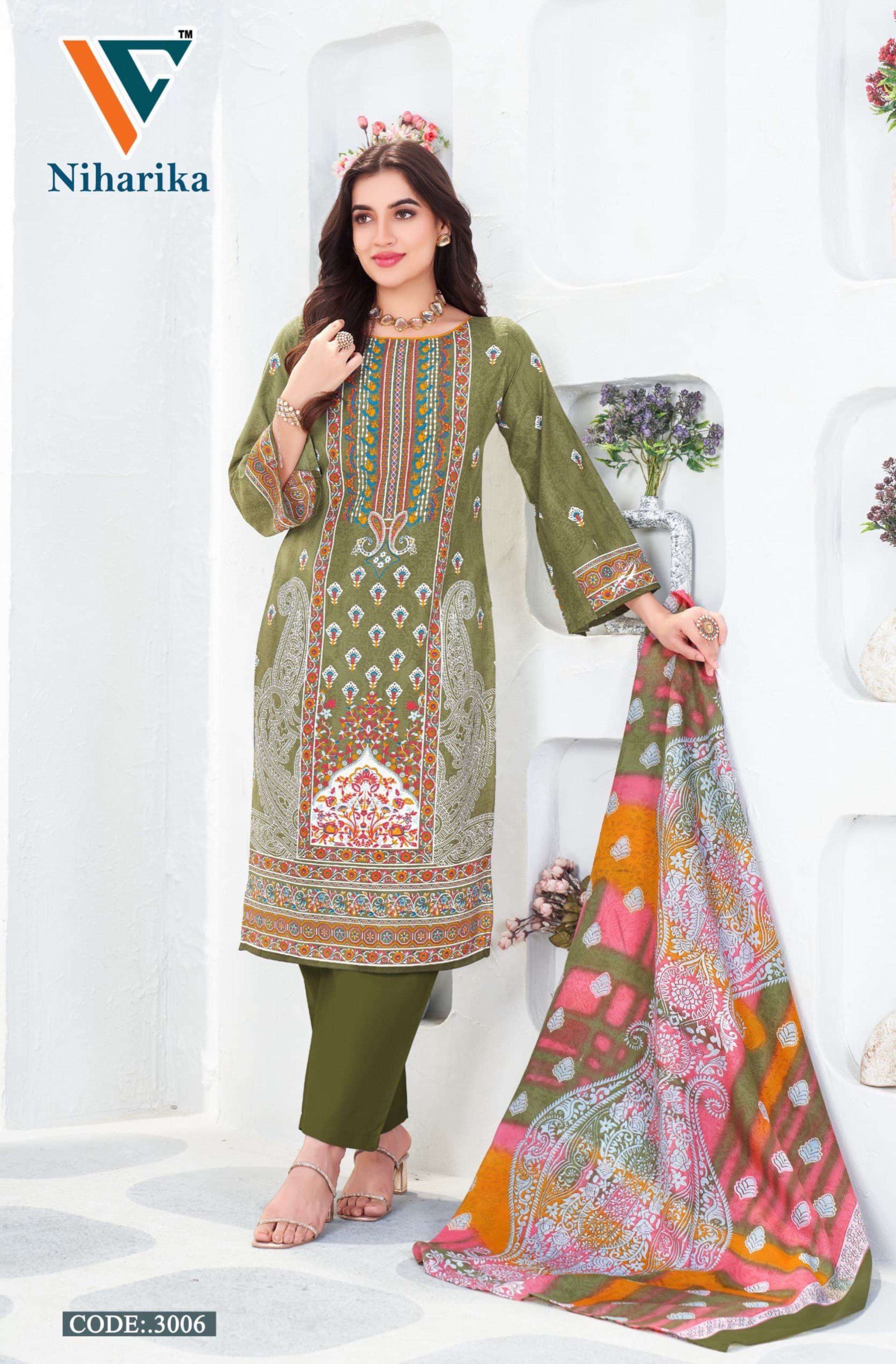 VANDANA‎‎‎‎ CREATION NIHARIKA VOL 3 COTTON DIGITAL PRINTS SALWAR SUIT