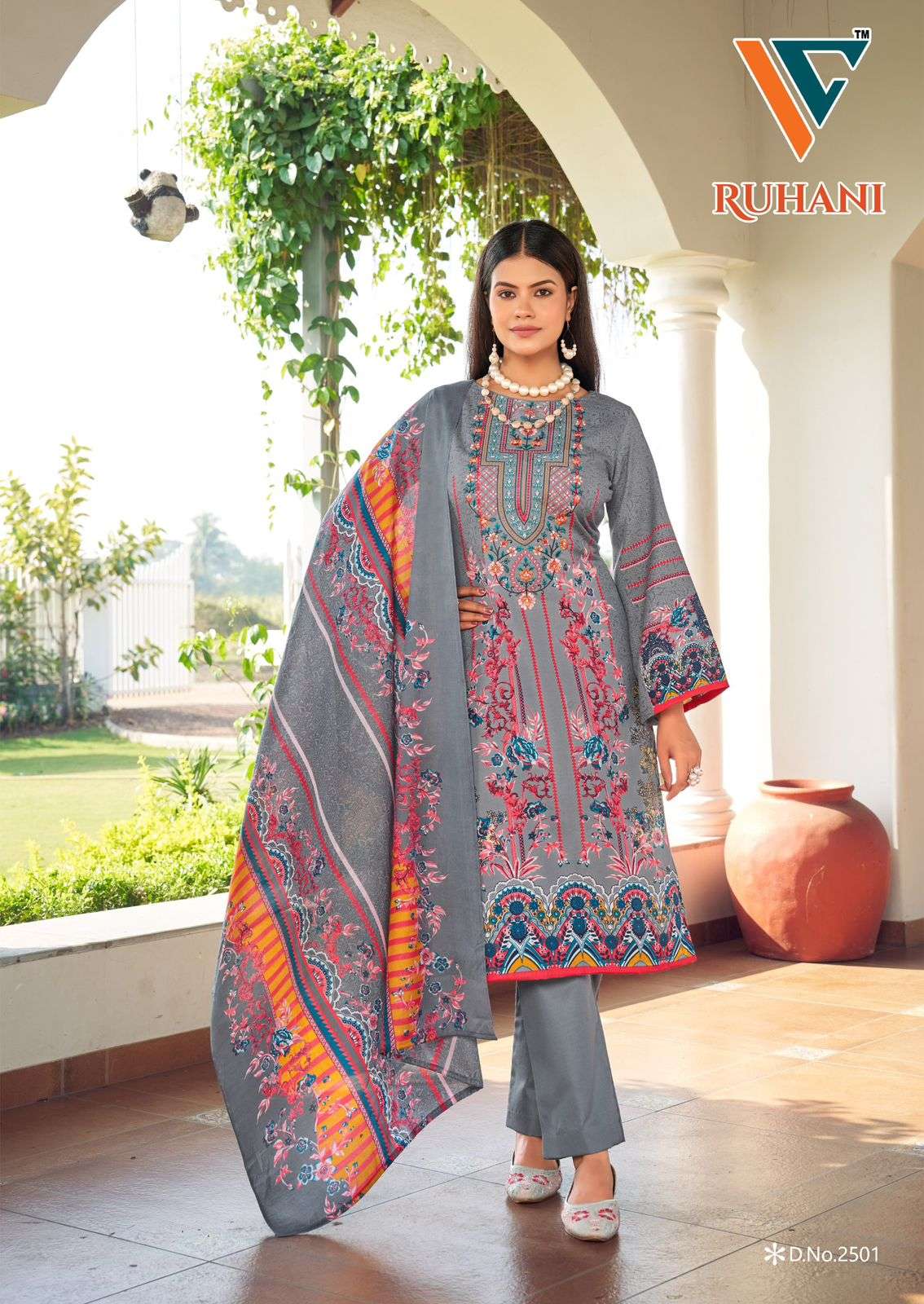 VANDANA‎‎‎‎ CREATION RUHANI‎‎ VOL 25 COTTON DIGITAL STYLE PRINTS SALWAR SUIT