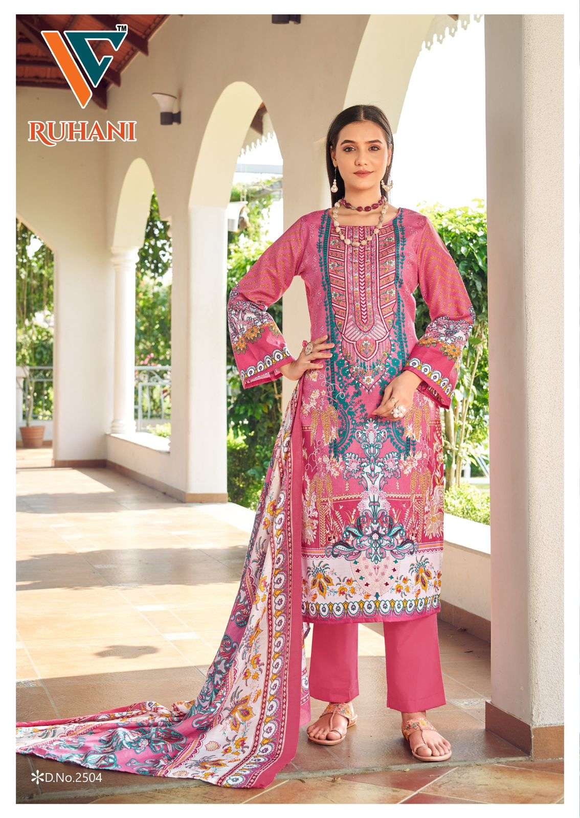 VANDANA‎‎‎‎ CREATION RUHANI‎‎ VOL 25 COTTON DIGITAL STYLE PRINTS SALWAR SUIT