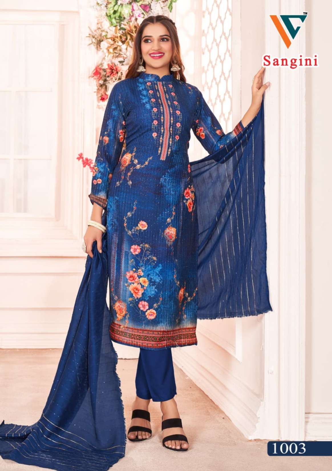 VANDANA CREATION SANGINI VOL 1 MUSIN FANCY WORK SALWAR SUIT