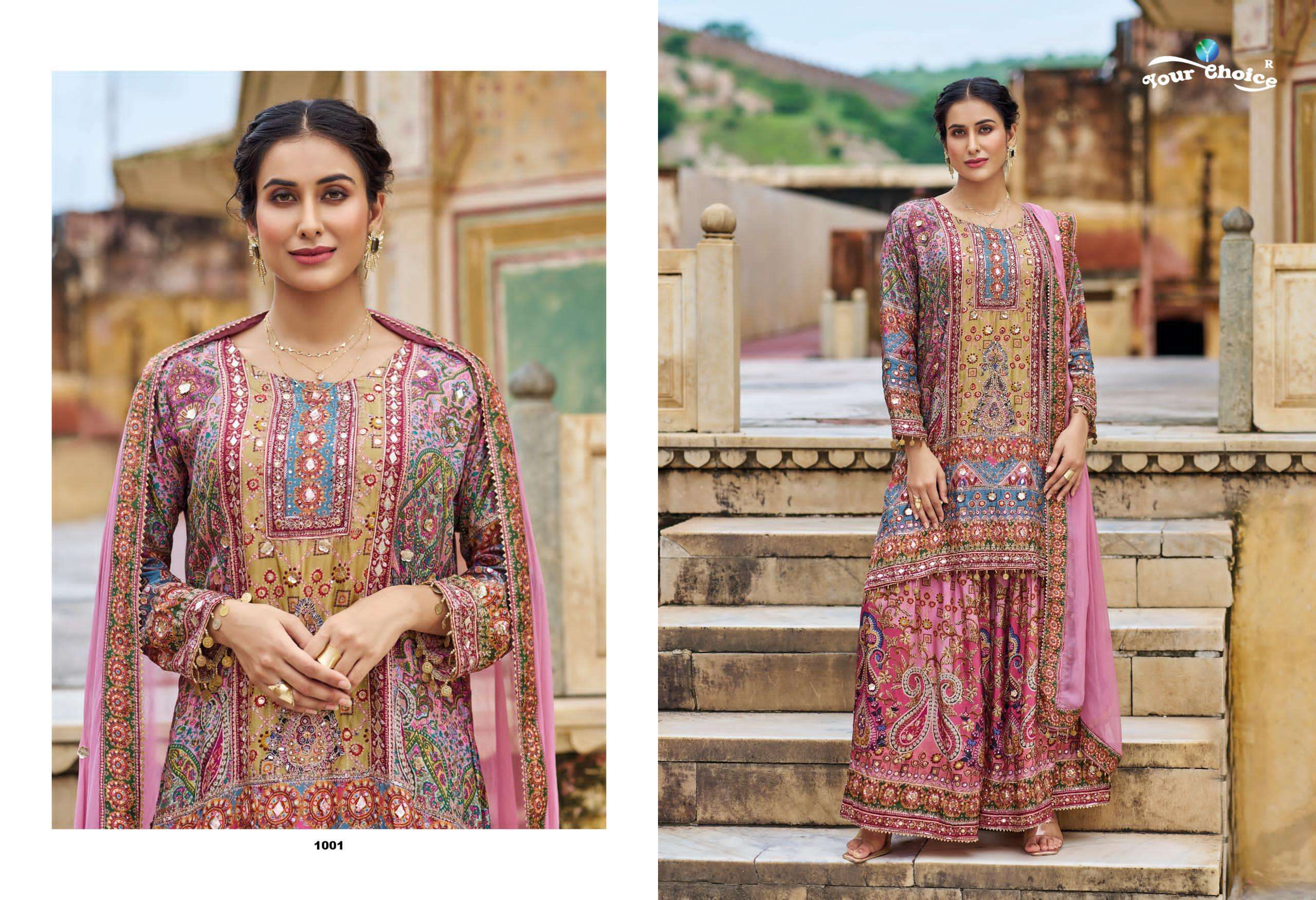 YOUR CHOICE SEERAT HEAVY EMBROIDERY DESIGNER PARTY WEAR SUIT