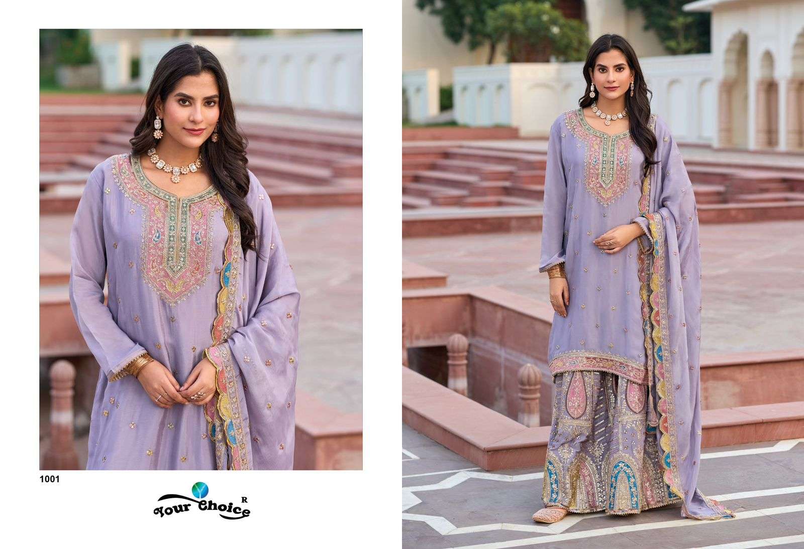 YOUR CHOICE ZEENAT HEAVY EMBROIDERY DESIGNER FESTIVE WEAR SUIT