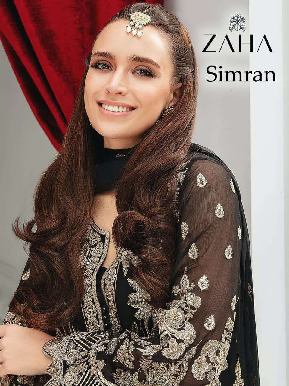 ZAHA DESIGN NO - 10363 ABCD GEORGETTE HEAVY EMBROIDERED BEAUTIFUL DESIGN PAKISTANI SUIT