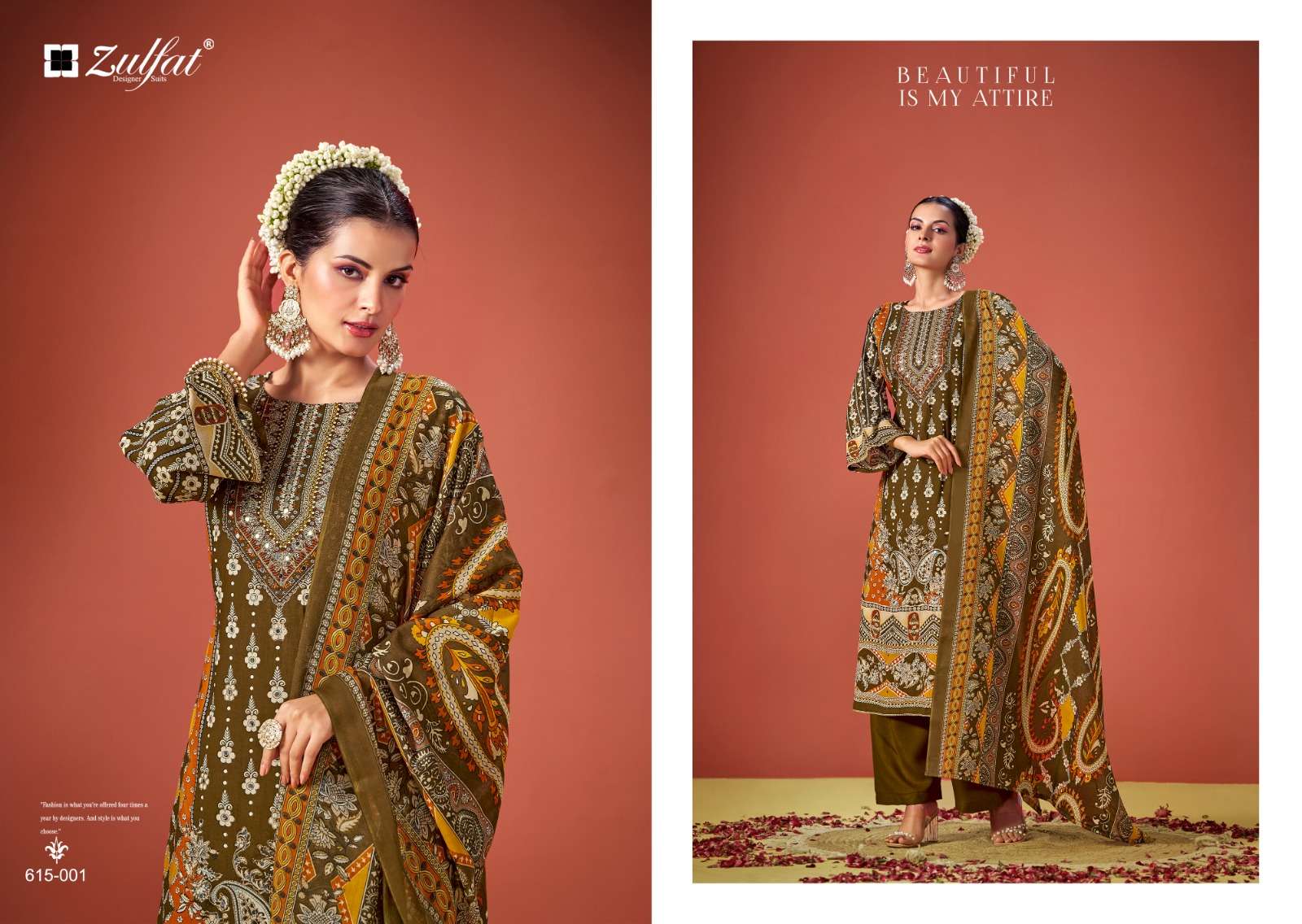 ZULFAT DESIGNER SUITS AAYAT VOL 11 VISCOSE FANCY WORK SUIT