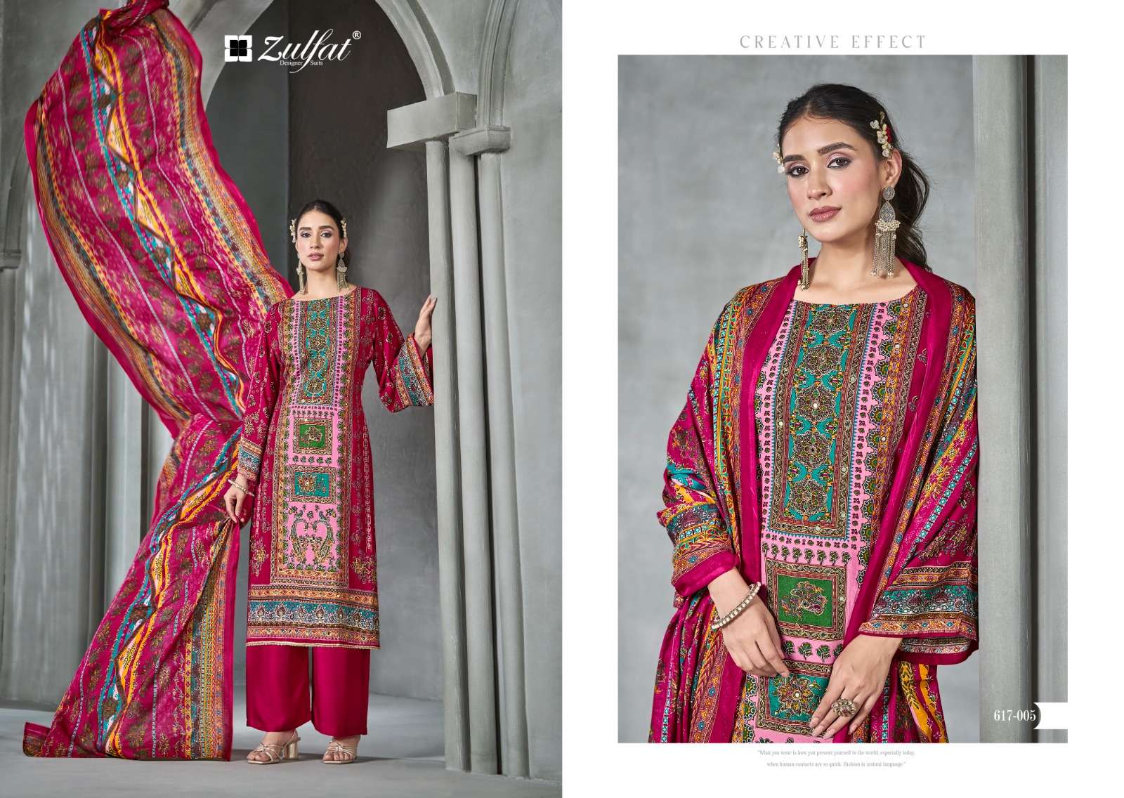 ZULFAT DESIGNER SUITS AAYAT VOL 13 RAYON PRINT WITH FANCY WORK SUIT