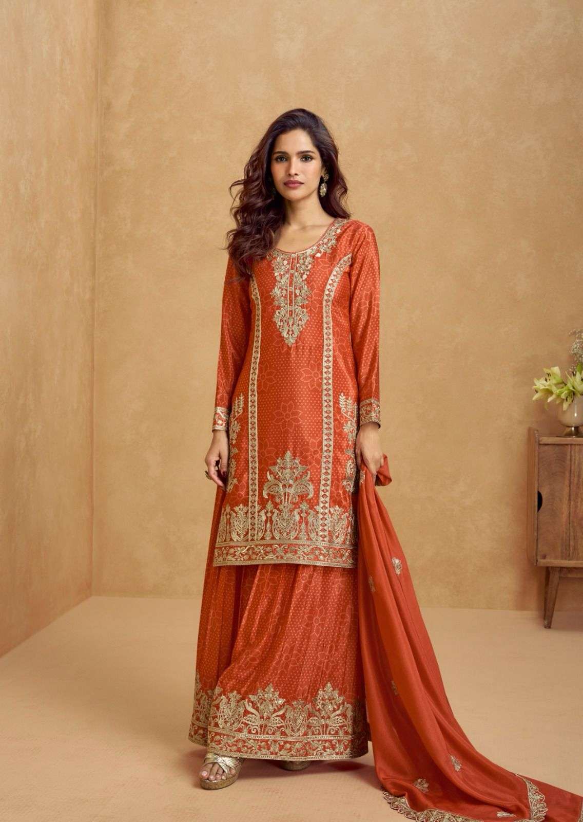 AASHIRWAD CREATION TANVI SILK HEAVY EMBROIDERY DESIGNER PARTY WEAR LADIES SUIT