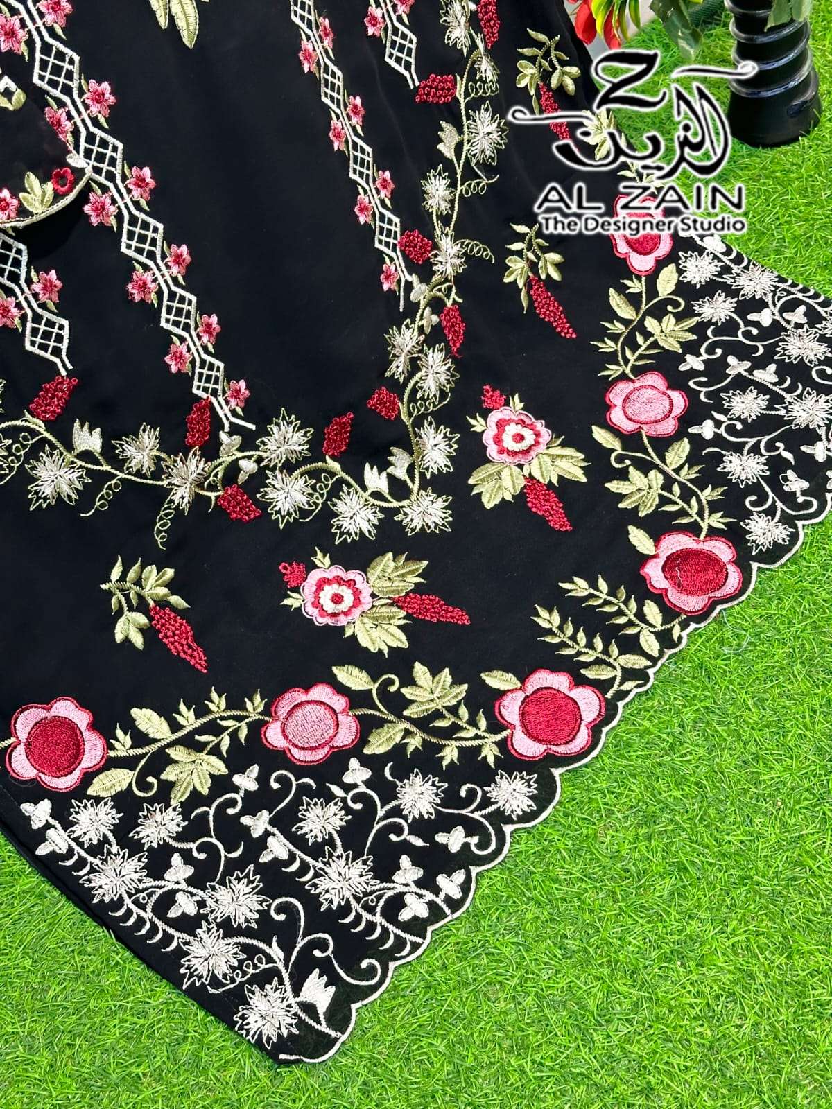 AL ZAIN D NO  272729 GEORGETTE BEAUTIFUL DESIGNER PAKISTANI STYLE SUIT