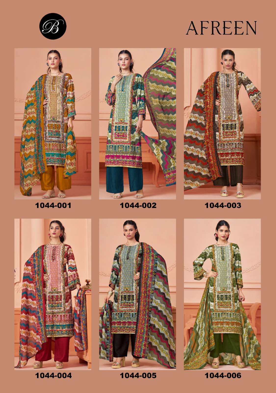 BELLIZA DESIGNER STUDIO AFREEN VISCOSE DIGITAL PRINT WITH HAND WORK SUIT