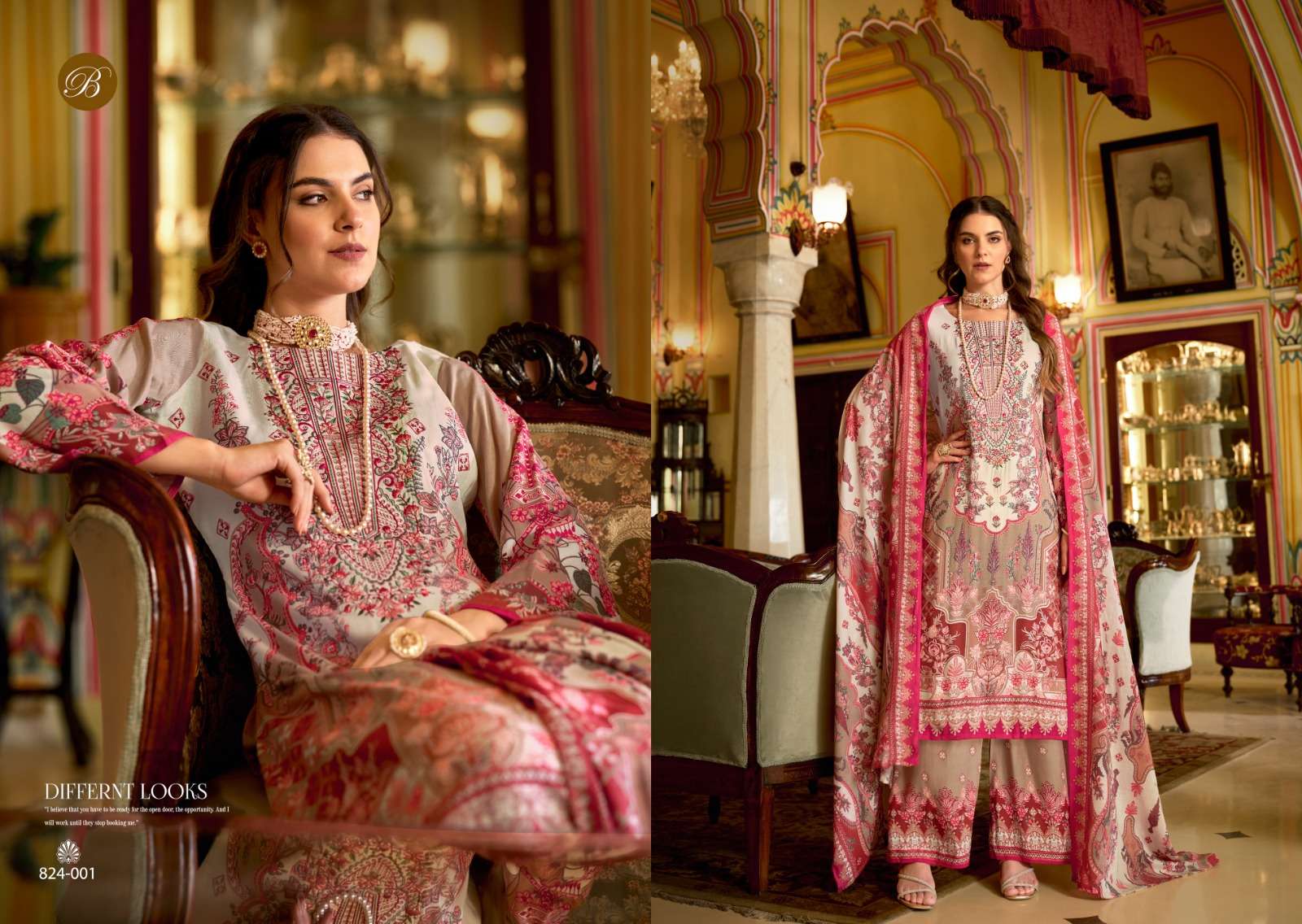 BELLIZA DESIGNER STUDIO DILSHAD VOL 4 VISCOSE DIGITAL PRINT WITH WORK SUIT