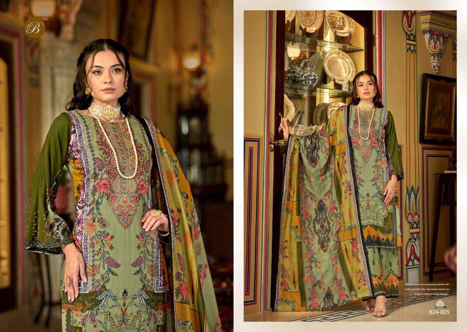 BELLIZA DESIGNER STUDIO DILSHAD VOL 4 VISCOSE DIGITAL PRINT WITH WORK SUIT