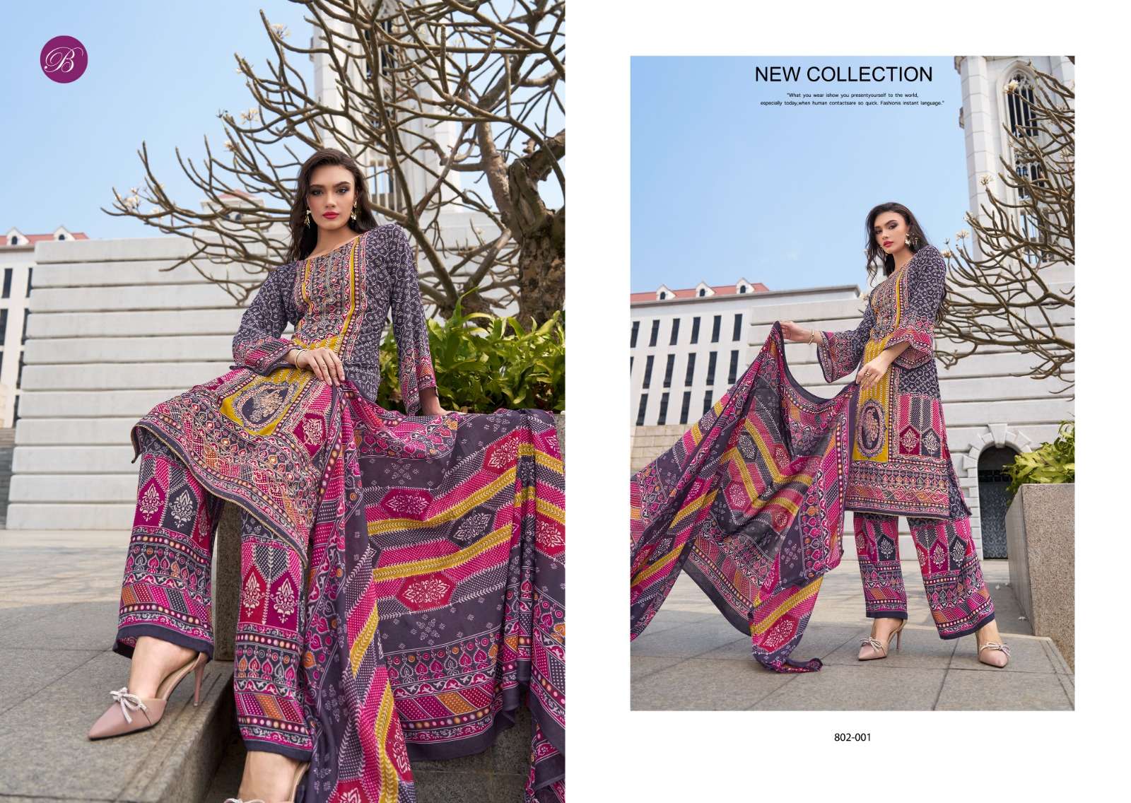 BELLIZA DESIGNER STUDIO SHAHEEN VOL 4 VISCOSE FANCY WORK SUIT