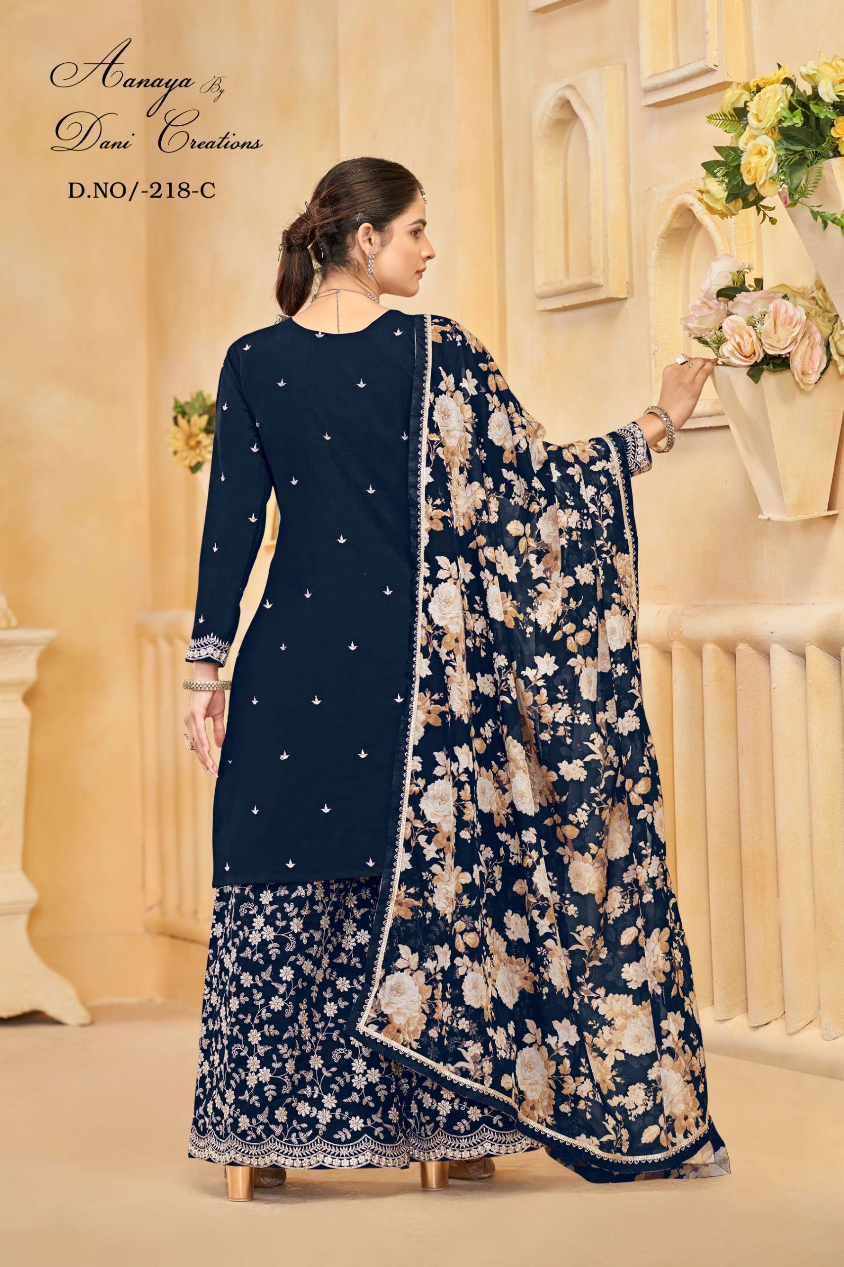 DANI CREATION AANAYA VOL 218 SILK HEAVY DESIGNER PARTY WEAR SUIT