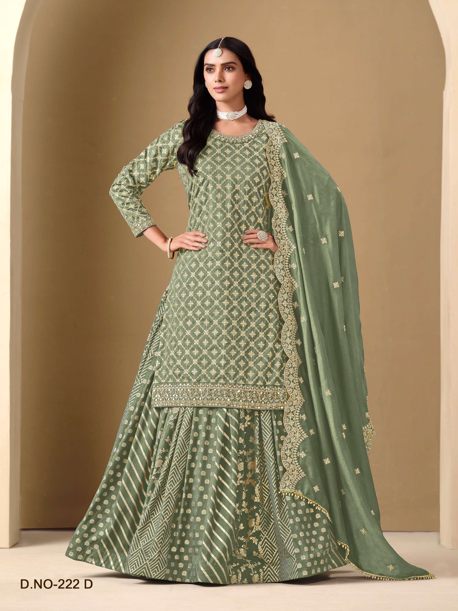 DANI CREATION AANAYA VOL 222 SILK HEAVY DESIGNER WEDDING WEAR LEHENGA SUIT