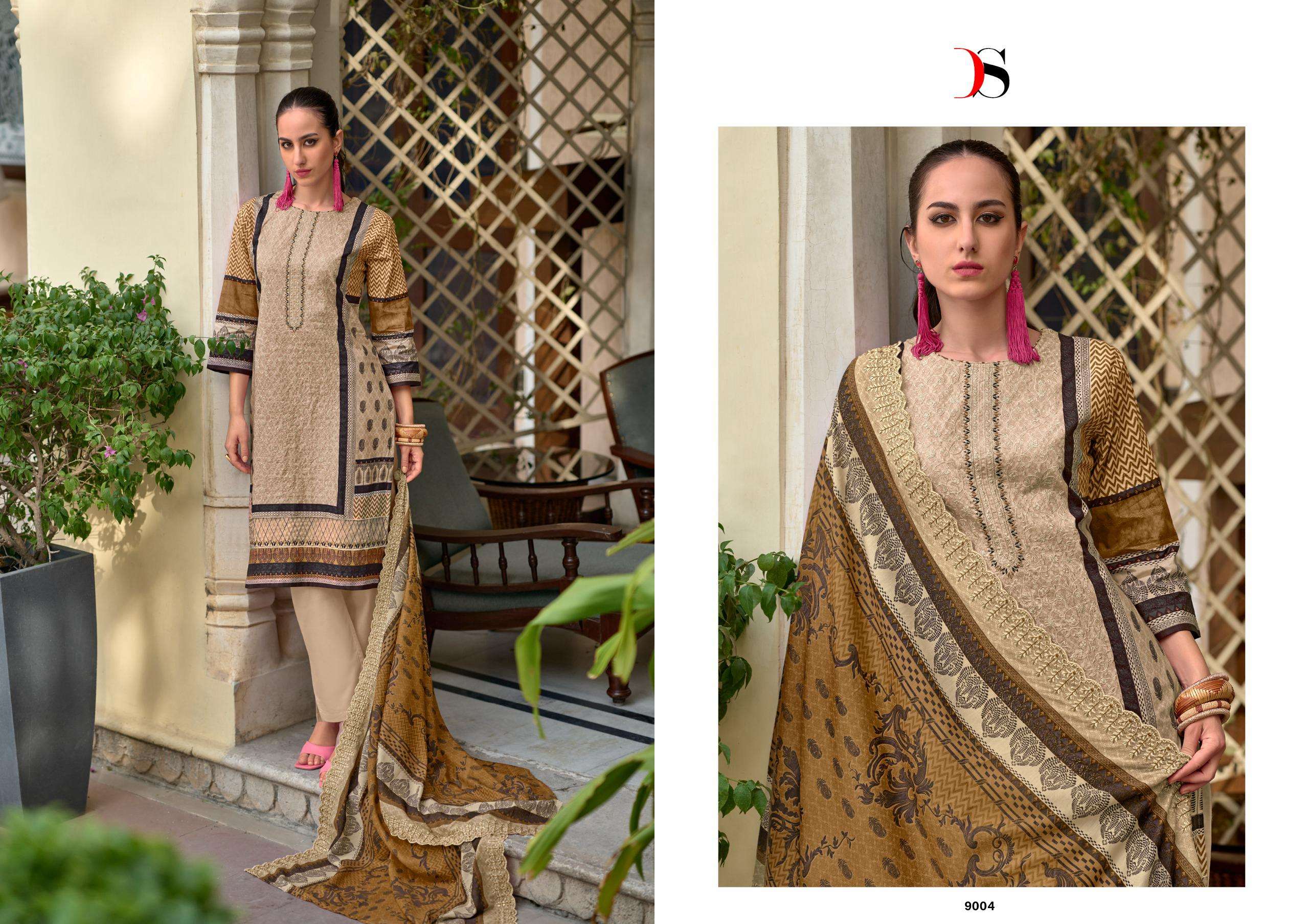 DEEPSY SUITS BIN SAEED SUPER HIT COTTON WITH FANCY EMBROIDERY WORK SUIT