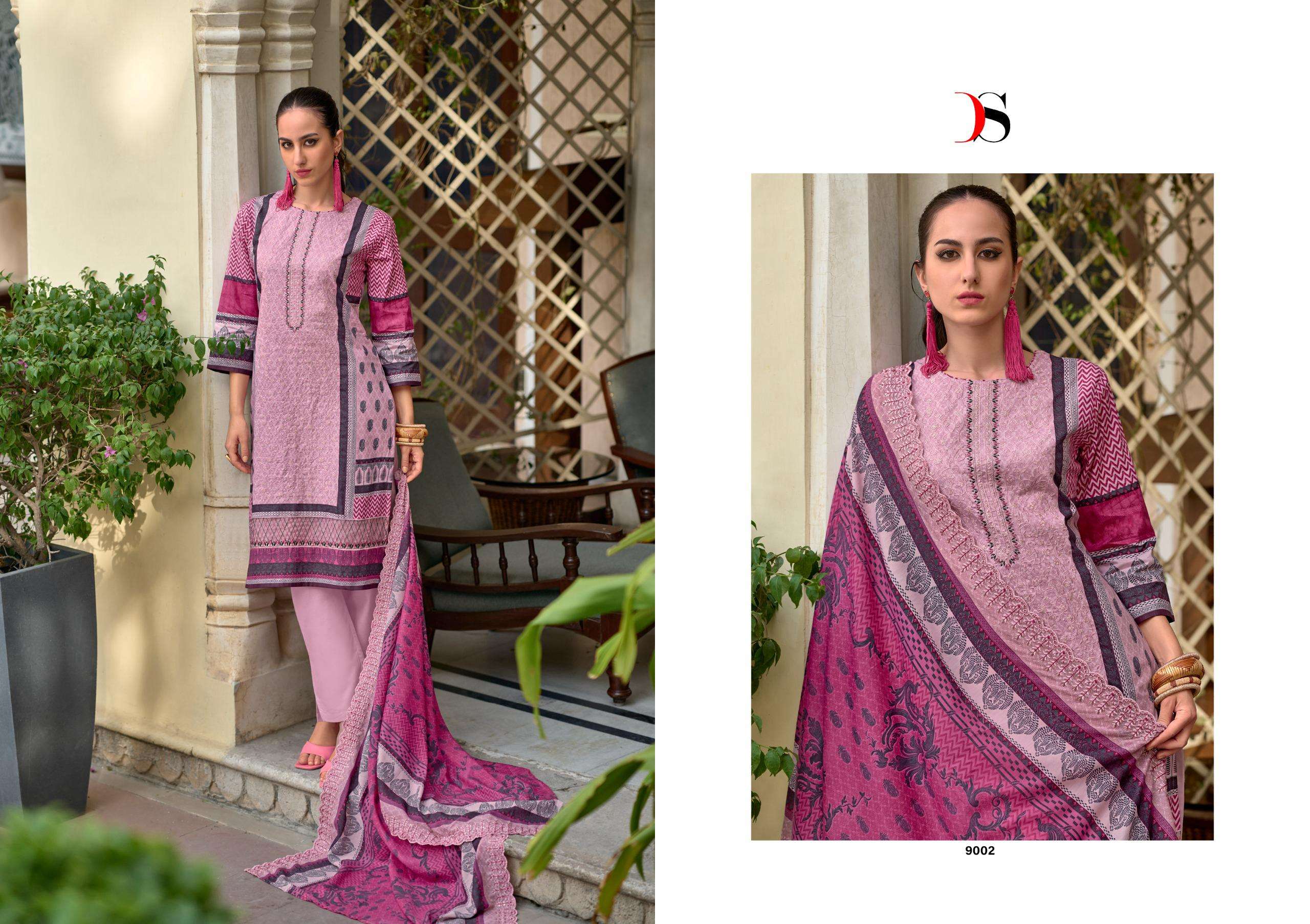 DEEPSY SUITS BIN SAEED SUPER HIT COTTON WITH FANCY EMBROIDERY WORK SUIT