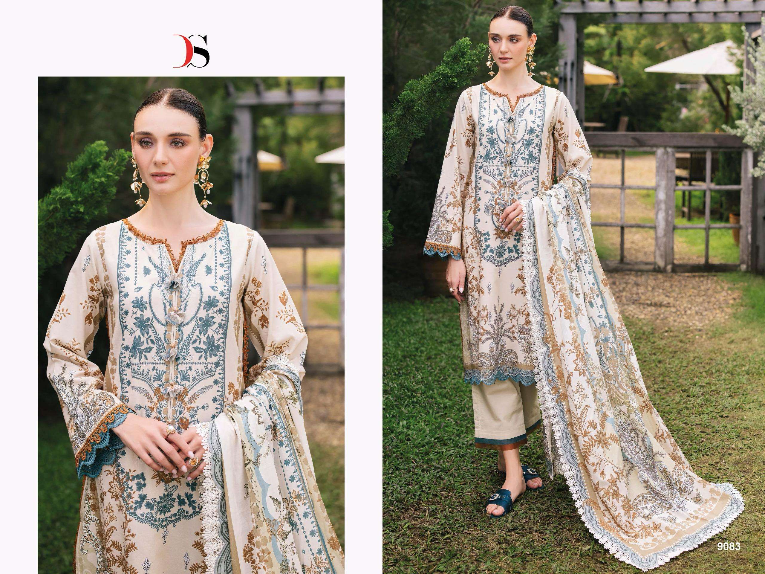 DEEPSY SUITS JADE URBAN LAWN 25 COTTON PATCH EMBROIDERY WORK SUIT