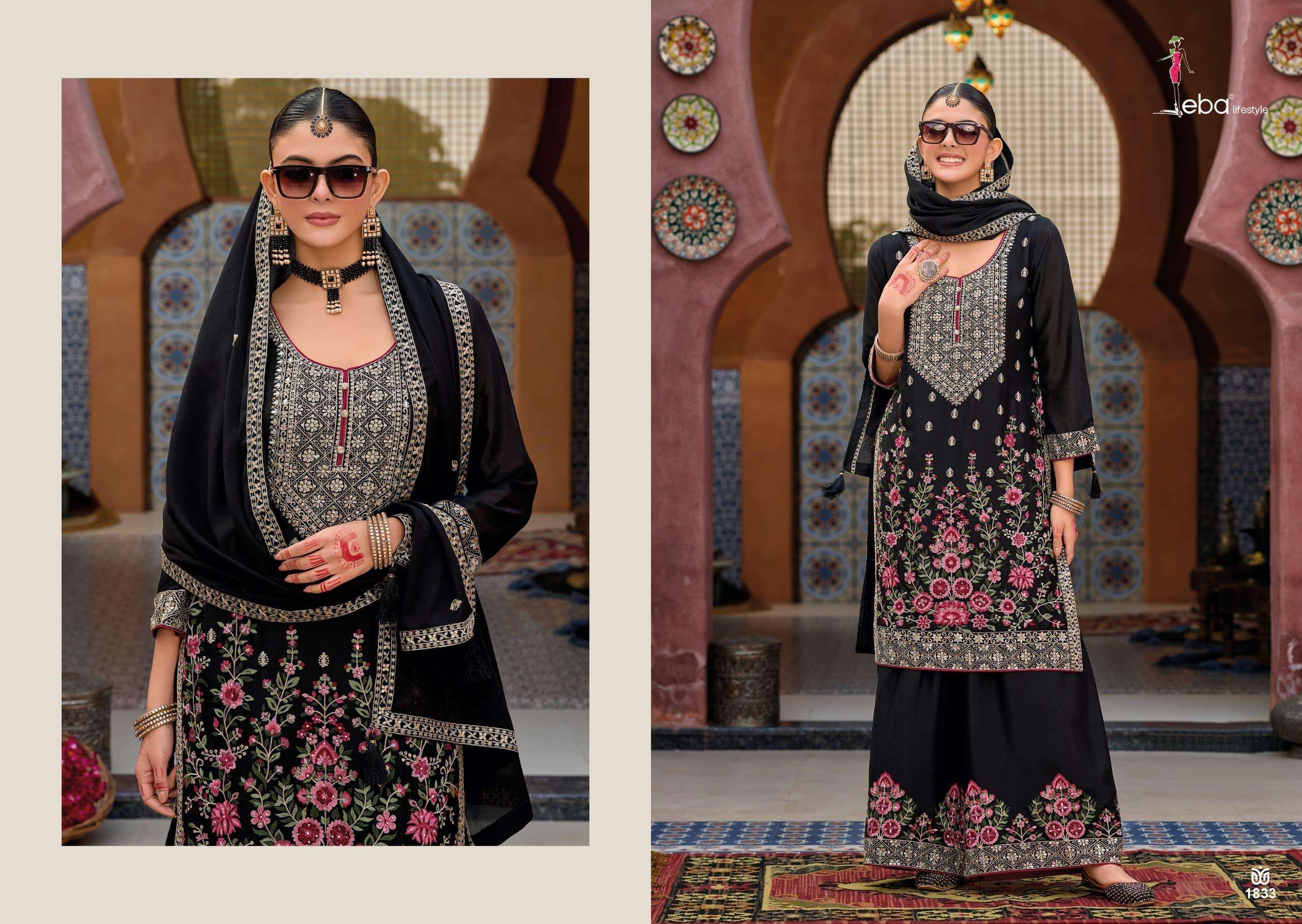 EBA LIFESTYLE KAYA HEAVY EMBROIDERY DESIGNER FESTIVE WEAR SUIT