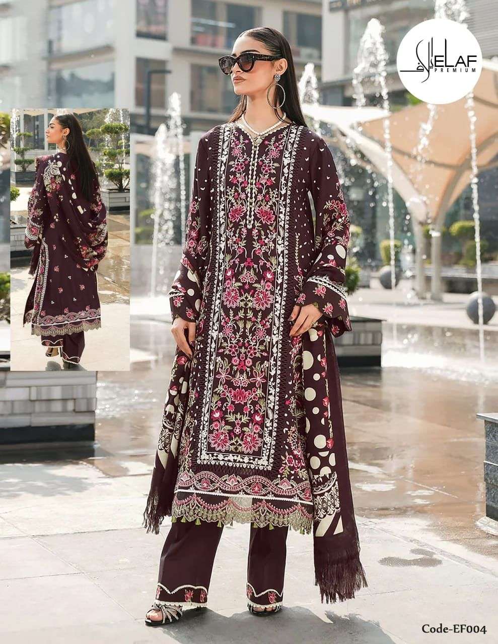 ELAF VOL 1 COTTON DIGITAL KARACHI PRINT STYLE PRINT SUIT