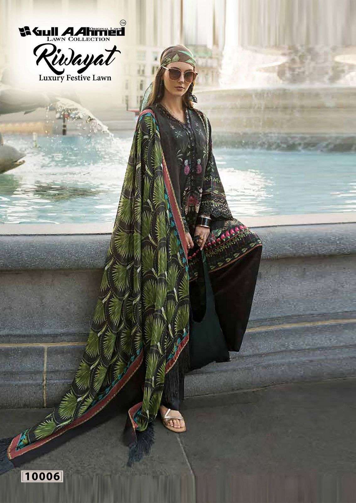 GULL AAHMED RIWAYAT VOL 10 LAWN COTTON DIGITAL PRINTS SALWAR SUIT