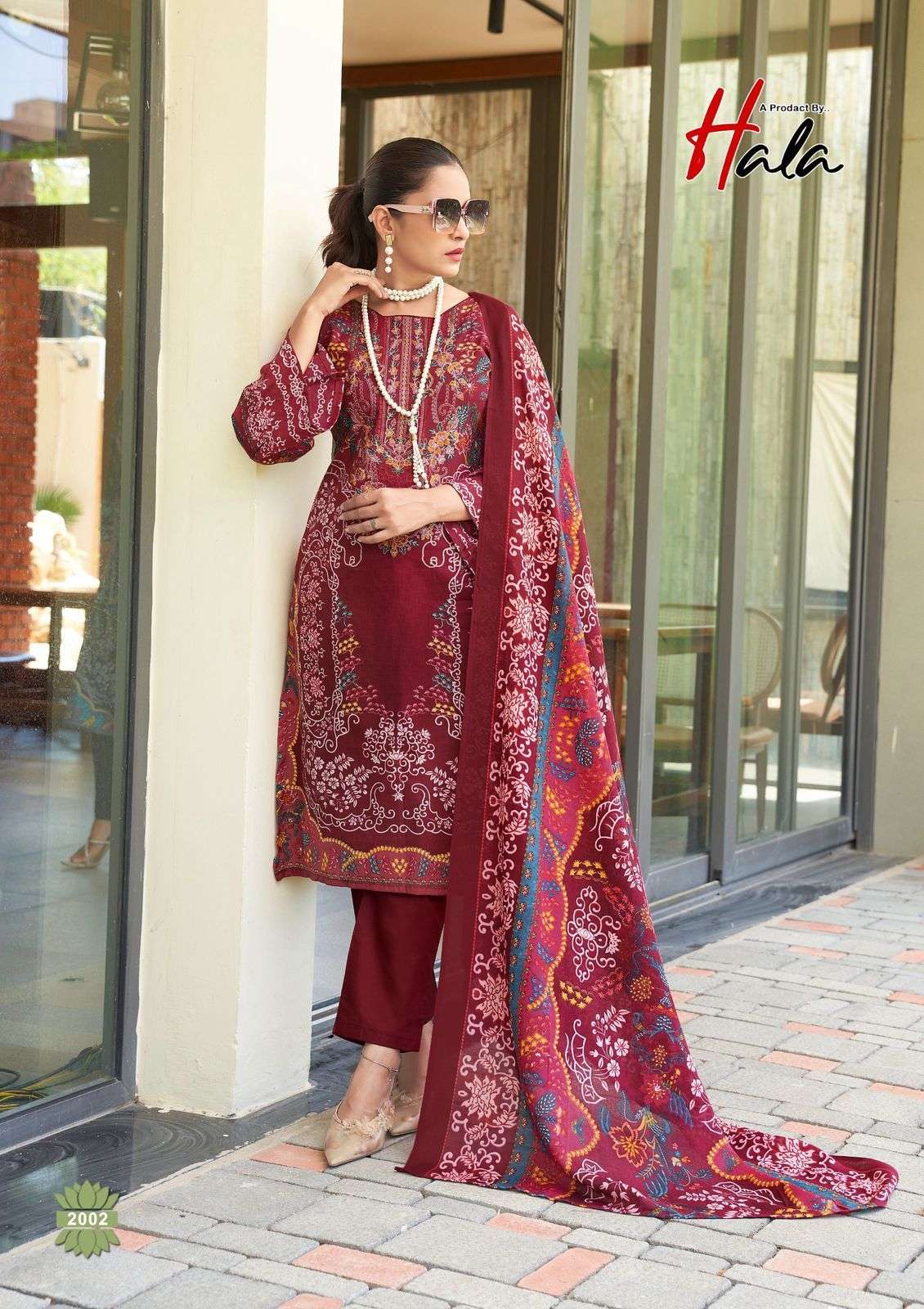 HALA NAIRA VOL 2 COTTON DIGITAL PRINTS WITH FANCY WORK SUIT